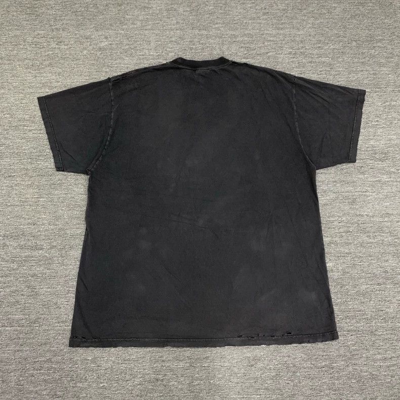 Balenciaga Balenciaga Black water-wash distressed 3B dissolved logo s Size US XL / EU 56 / 4 - 2 Thumbnail