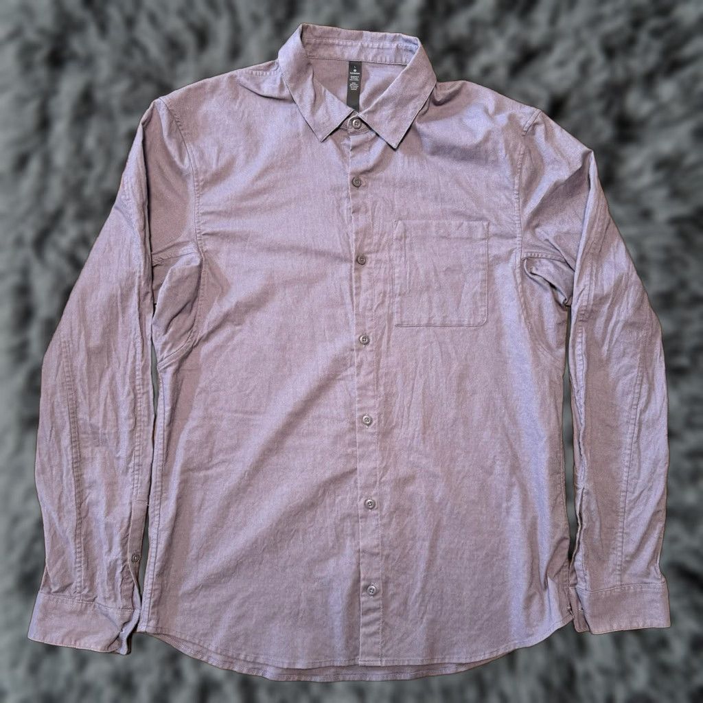 Lululemon Lululemon Shirt Men’s Large Commission Button Up Long Sleeve Gray Front Pocket Shirt Mens L Gray Front Pocket Button-Up Classic Preppy Outdoor Size US L / EU 52-54 / 3 - 1 Thumbnail