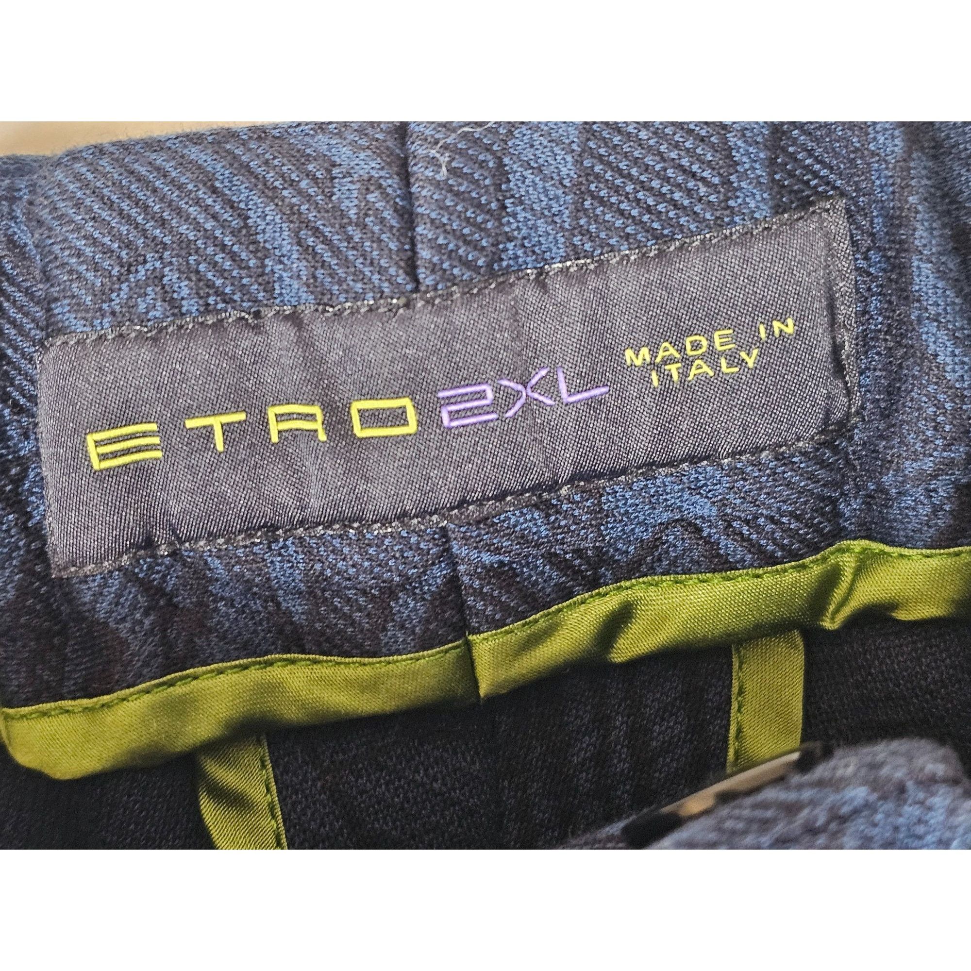 Etro Etro Mens 2XL Blue Floral Joggers Made In Italy Size US 36 / EU 52 - 5 Thumbnail