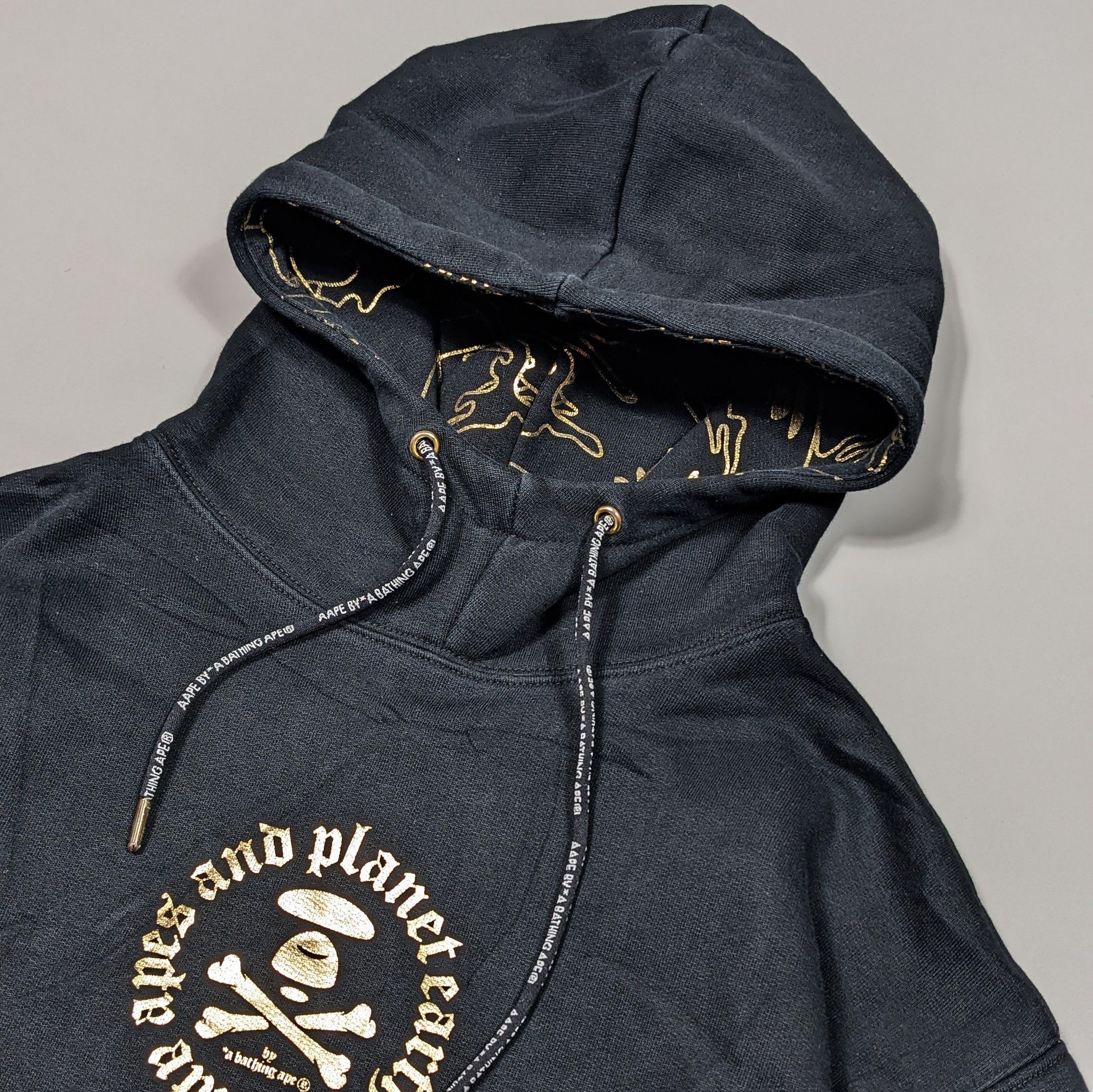 Aape × Bape Apes and Planet Earth Layered Hoodie Size US M / EU 48-50 / 2 - 3 Thumbnail
