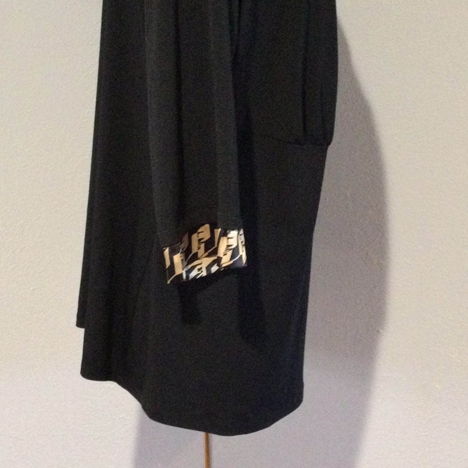 Other I.N. Studio Woman Black & Tan V-neck Pullover Blouse Size 1X Size XL / US 12-14 / IT 48-50 - 7 Thumbnail