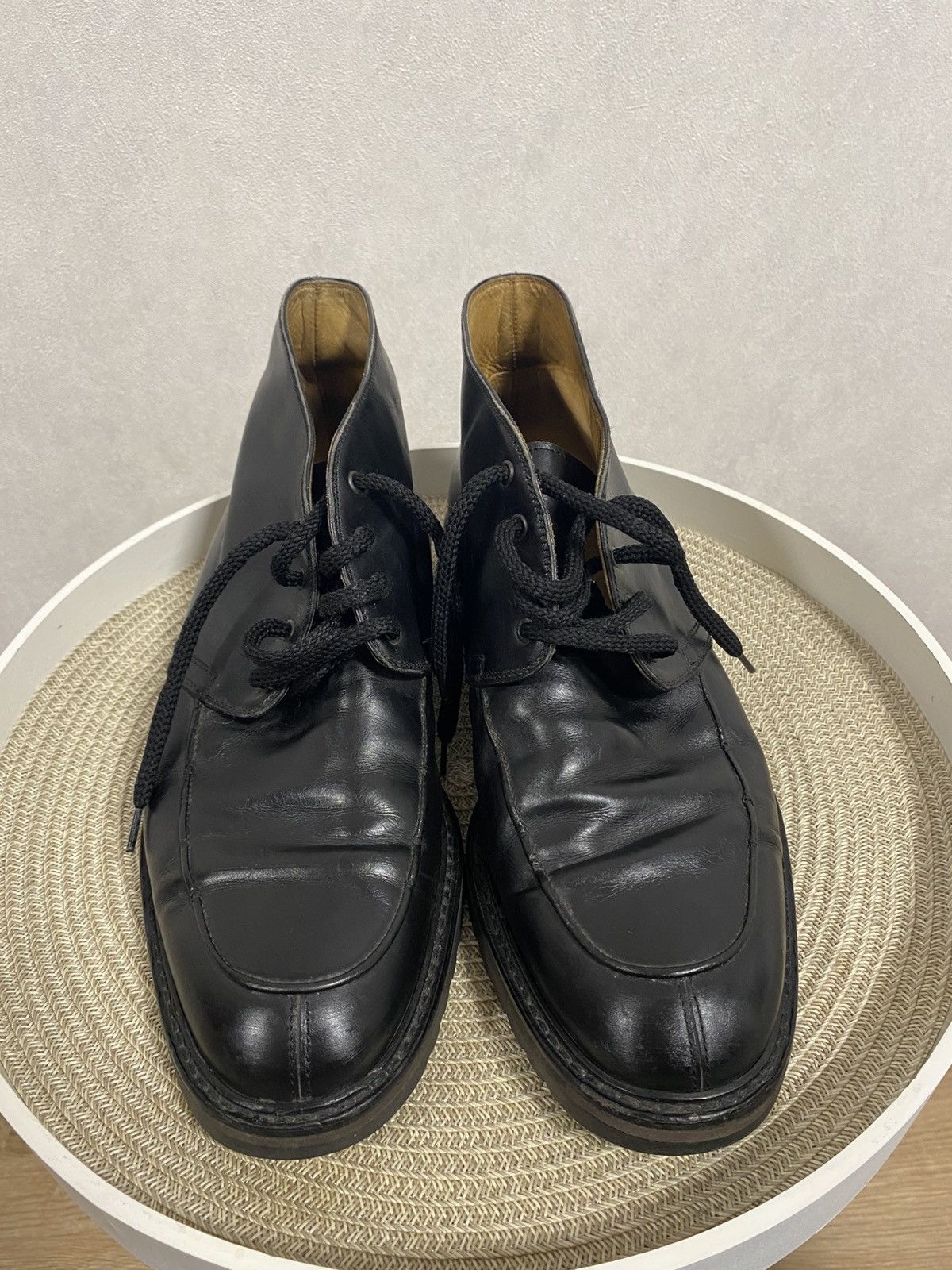 Giorgio Armani Giorgio Armani Vintage Black Leather Boots Size 8 / 42 Size US 9 / EU 42 - 2 Thumbnail