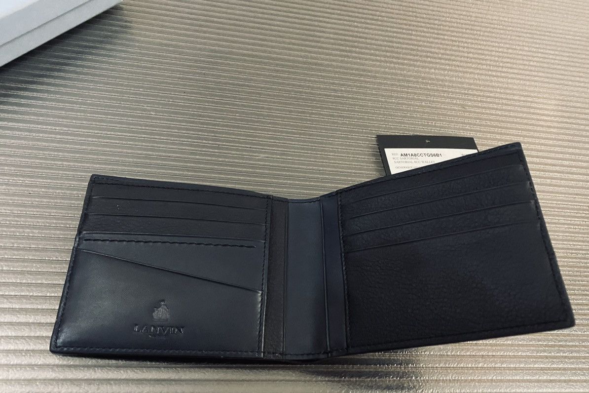 Lanvin Lanvin Paris taurillion leather contrast billfold wallet NEW Size ONE SIZE - 4 Thumbnail