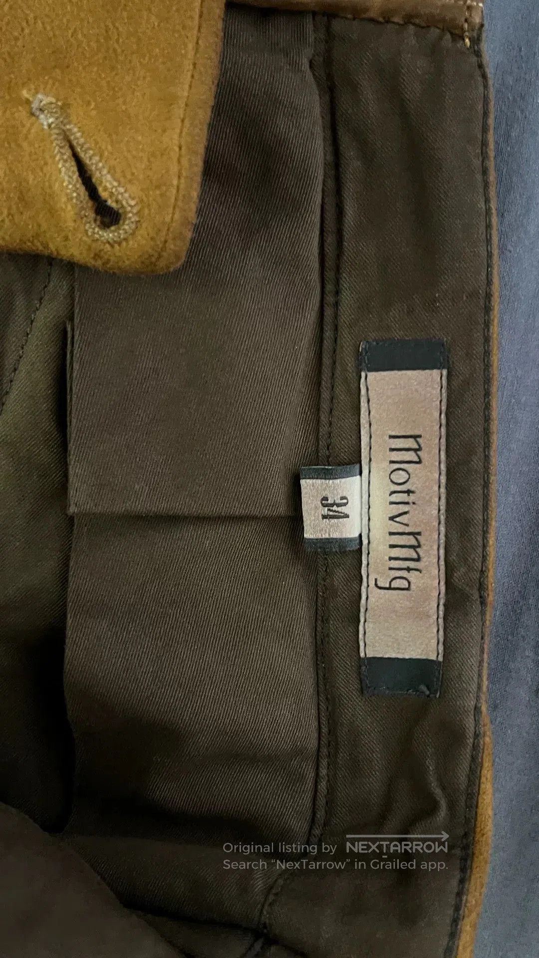 Other Brown Suede Casual Pants Size 34. Size US 34 / EU 50 - 3 Thumbnail