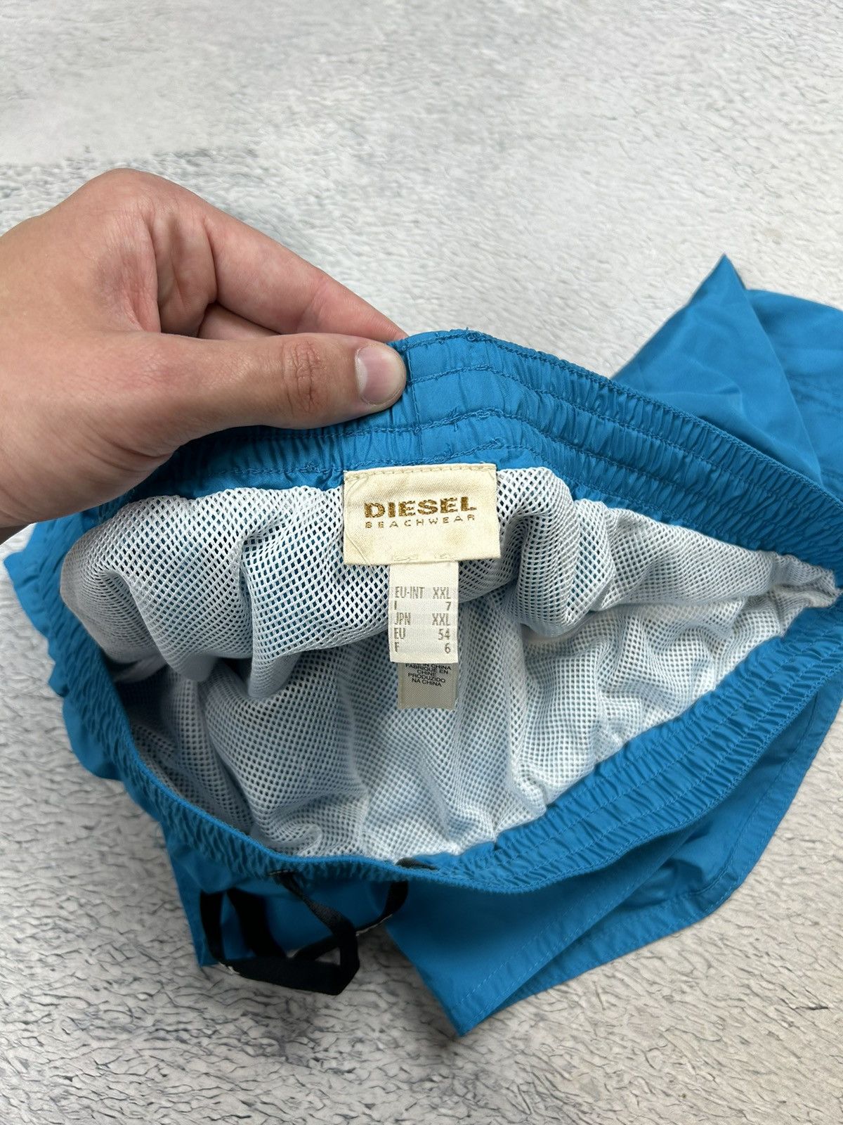 Diesel × Vintage Diesel shorts Nylon big logo parachute Swimming shorts Y2K Size US 36 / EU 52 - 9 Thumbnail