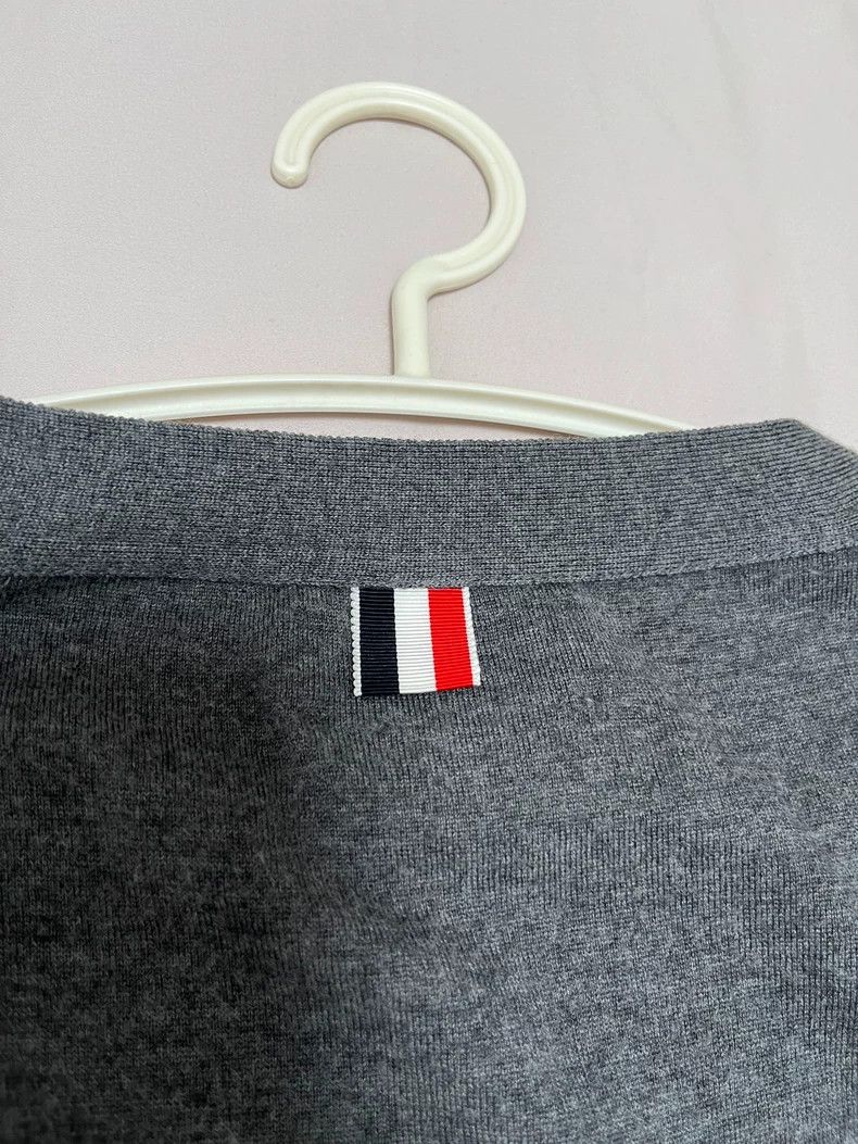 Thom Browne Thom Browne Medium grey wool cardigan Size US M / EU 48-50 / 2 - 5 Thumbnail