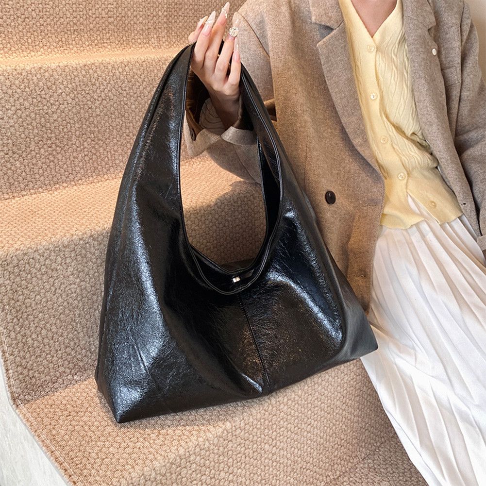 The Unbranded Brand Vintage Hobo Black Handbag Size ONE SIZE - 2 Thumbnail