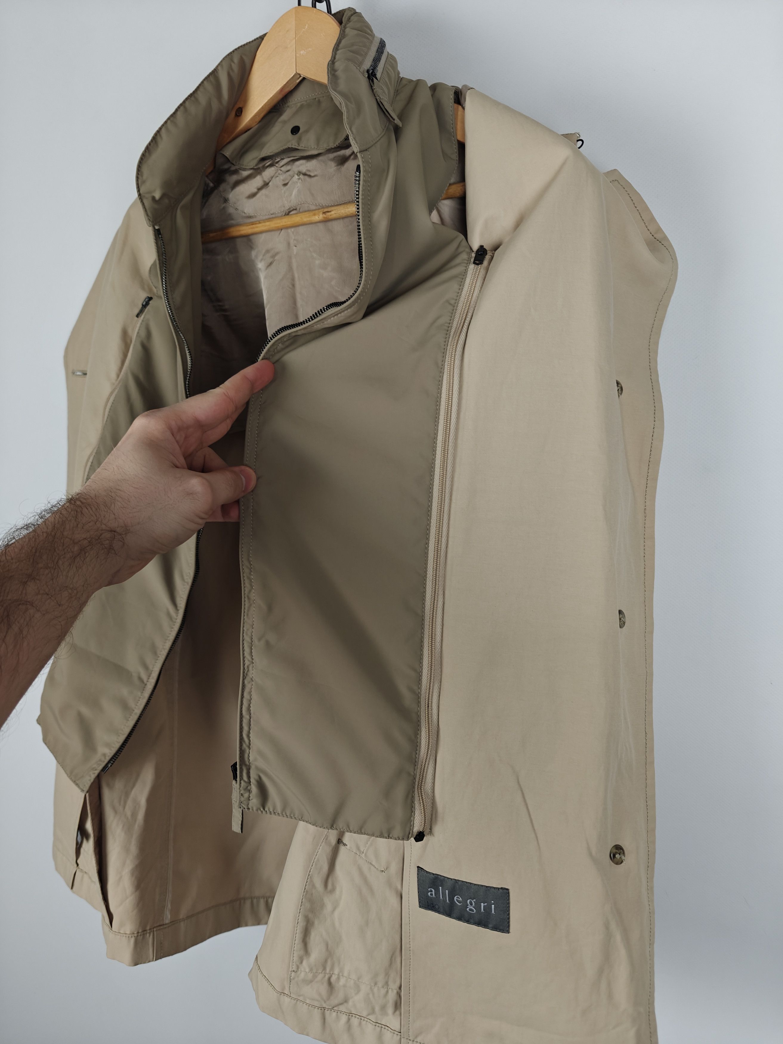 Allegri Allegri Damen Jacket Beige Zip/Button Transform size 42 Size M / US 6-8 / IT 42-44 - 9 Thumbnail