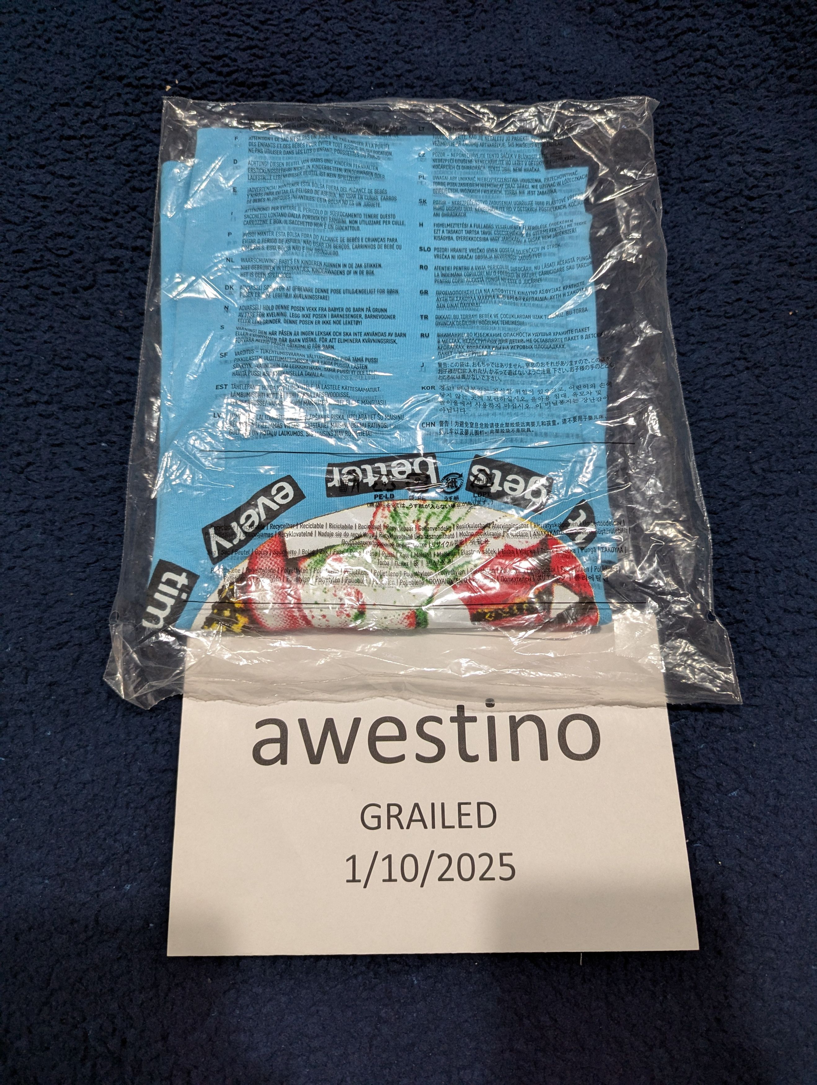 Supreme Supreme S/S19 It Gets Better Every Time Tee (Lt Slate) Large Size US L / EU 52-54 / 3 - 3 Thumbnail