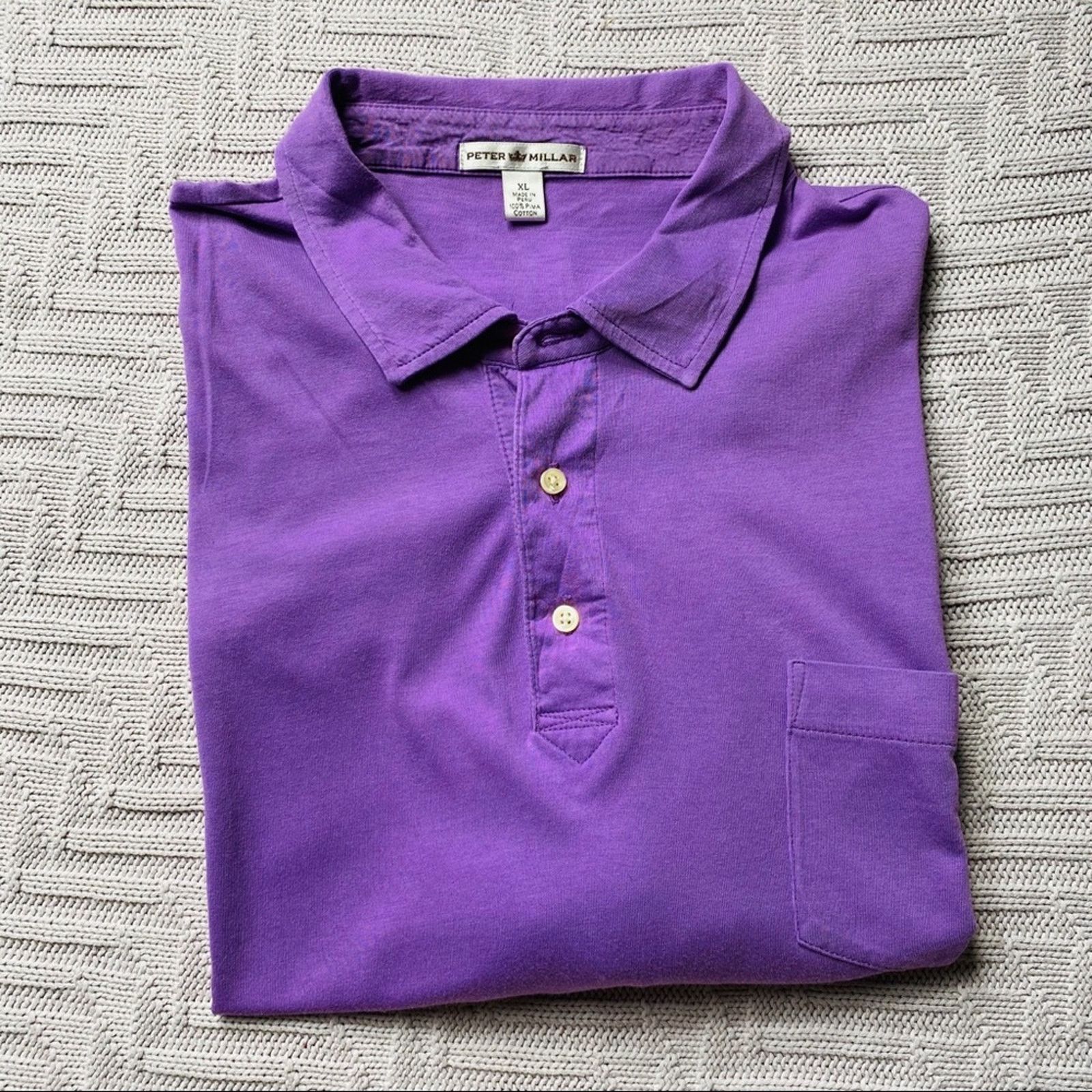 Peter Millar Peter Millar purple short sleeve polo Size US XL / EU 56 / 4 - 1 Thumbnail