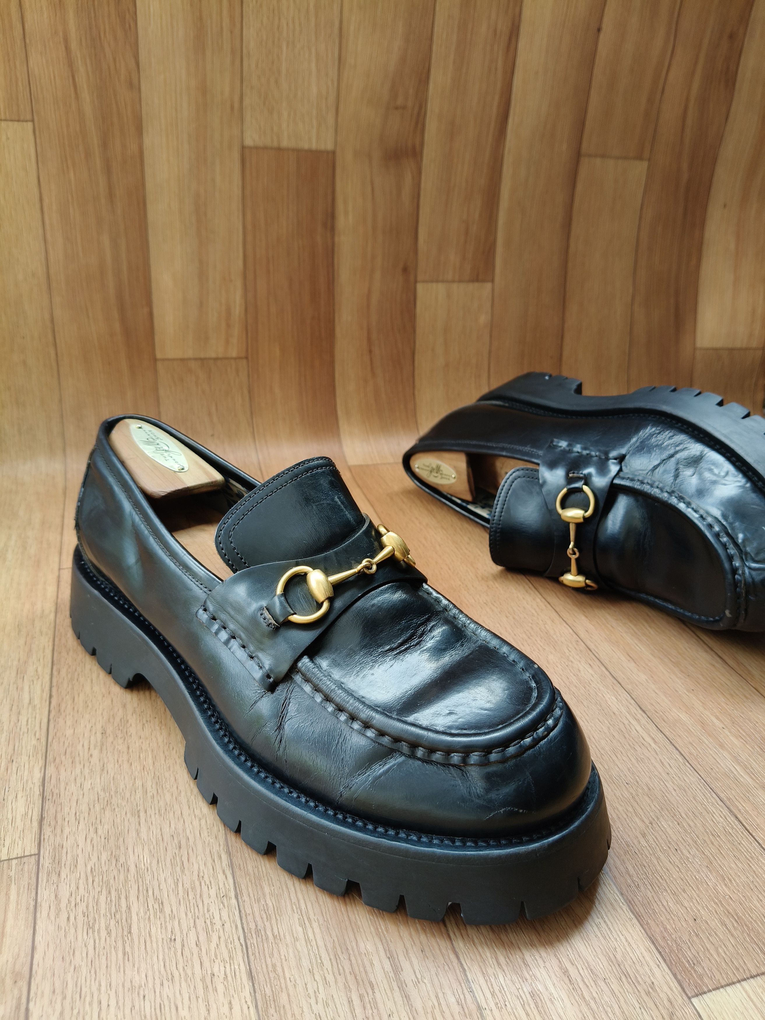 Gucci Gucci chunky lug horsebit loafers Size US 8.5 / EU 41-42 - 4 Thumbnail