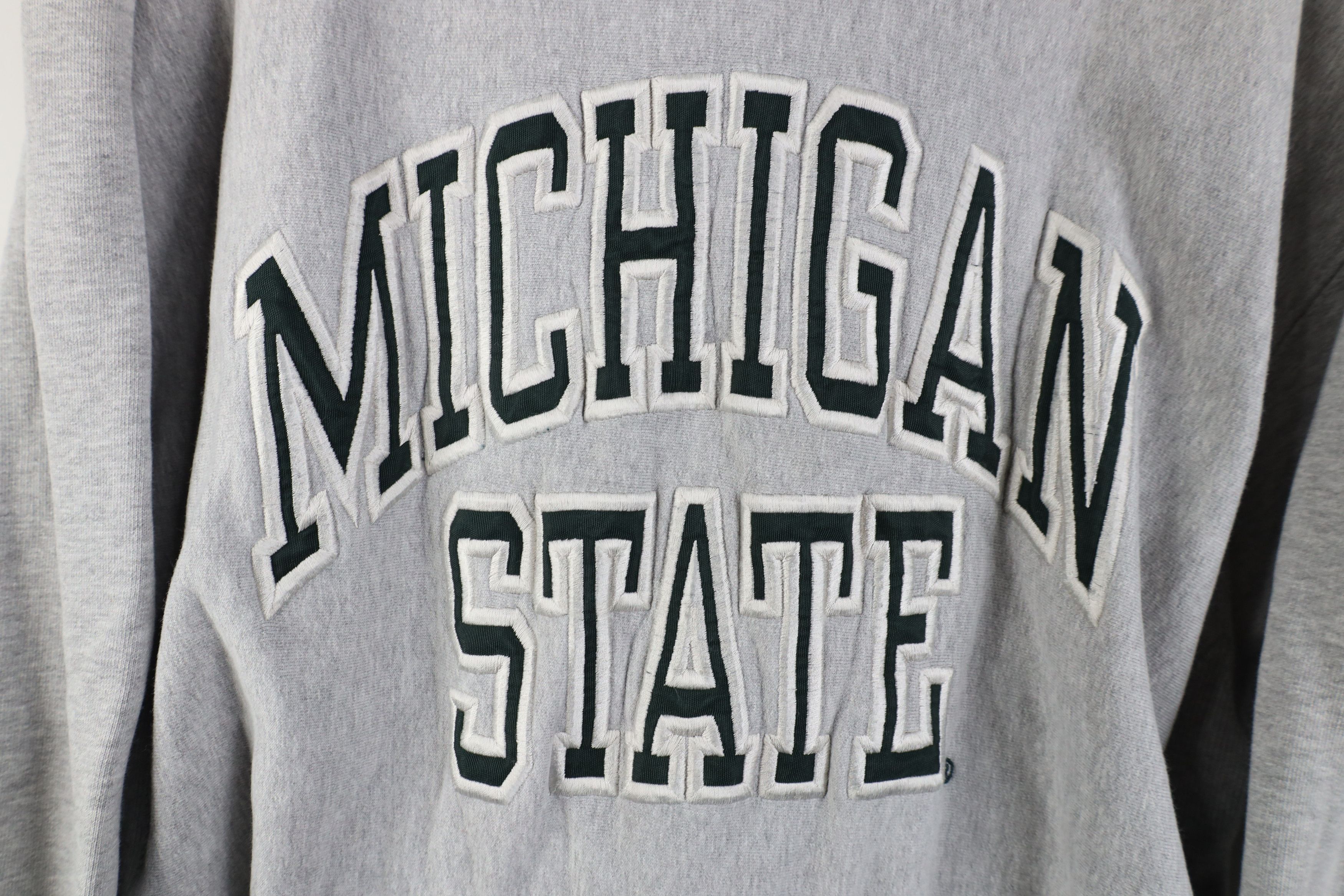 Vintage Vintage 90s Heavy Michigan State University Sweatshirt Size US L / EU 52-54 / 3 - 4 Thumbnail
