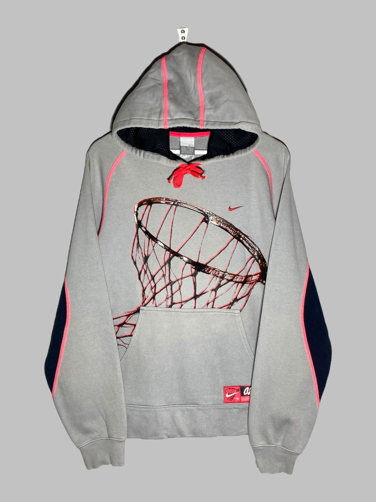 Nike 🔥 2000s NIKE BASKETBALL RARE HOODIE 3D LOGO CONTRAST STITCH Size US M / EU 48-50 / 2 - 1 Thumbnail