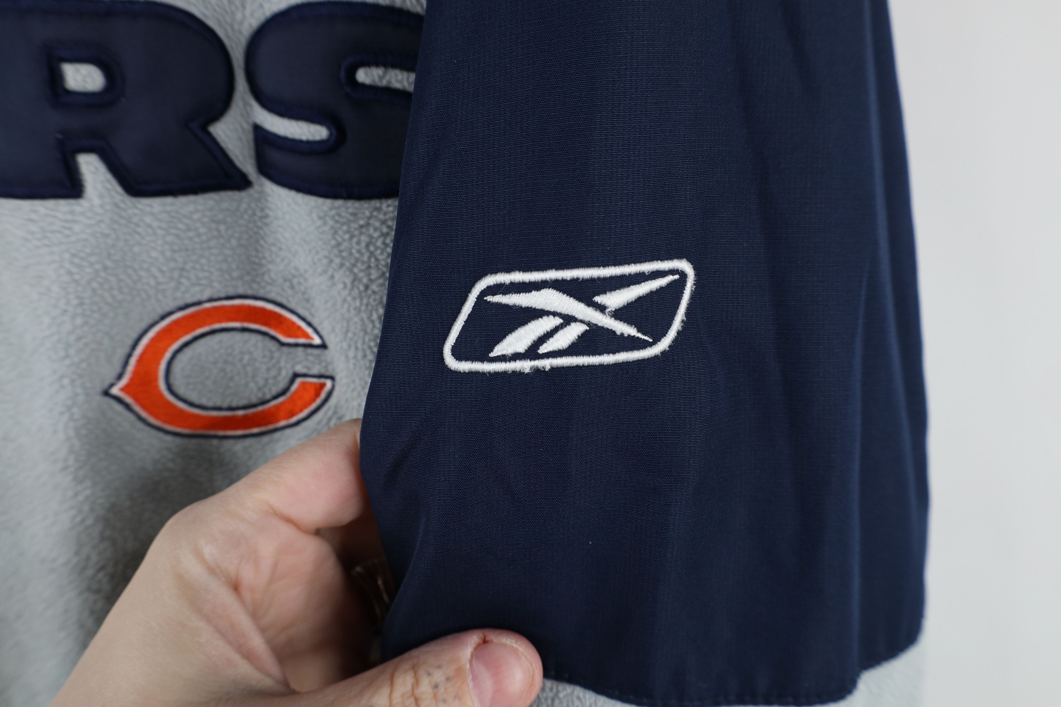 Reebok × Vintage Vintage Reebok Chicago Bears Football Fleece Jacket Gray Size US M / EU 48-50 / 2 - 6 Thumbnail