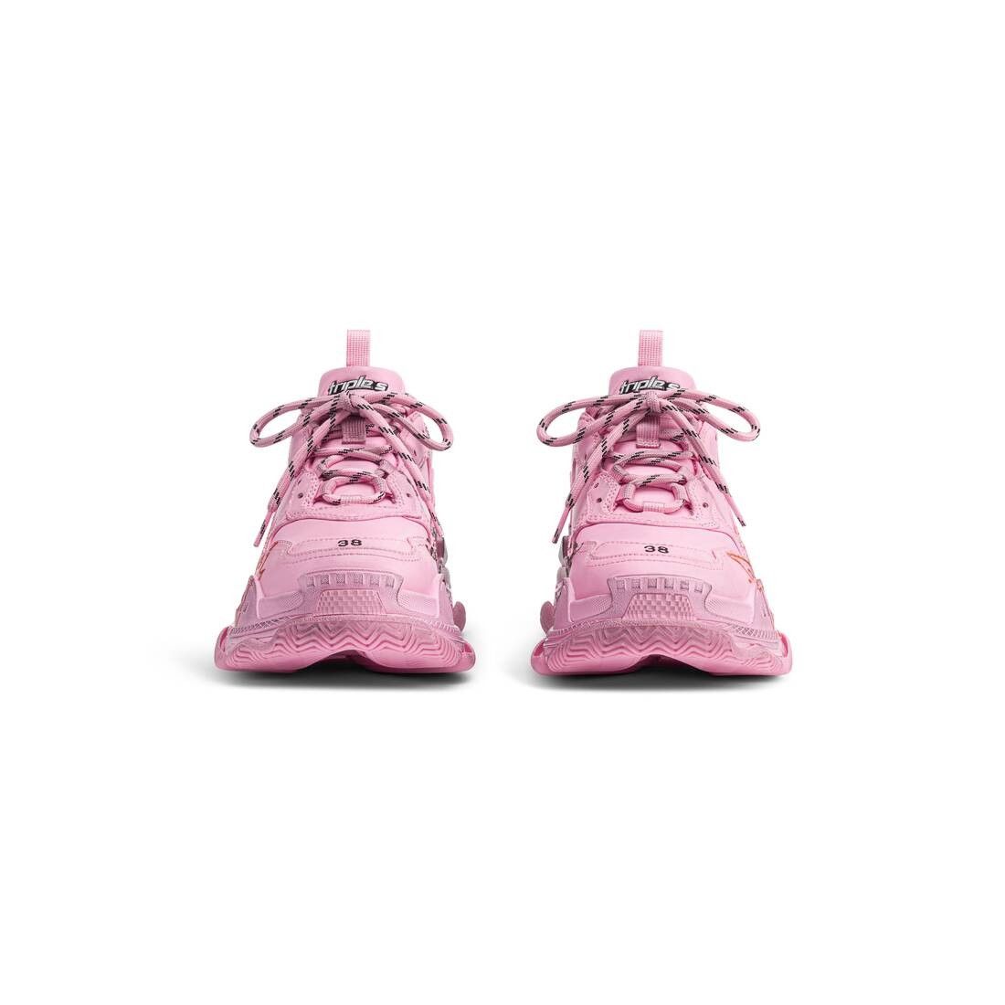 Balenciaga o1mt1gz0425 Triple S Sneakers Diy Metal in Pink Size US 8 / IT 38 - 3 Thumbnail