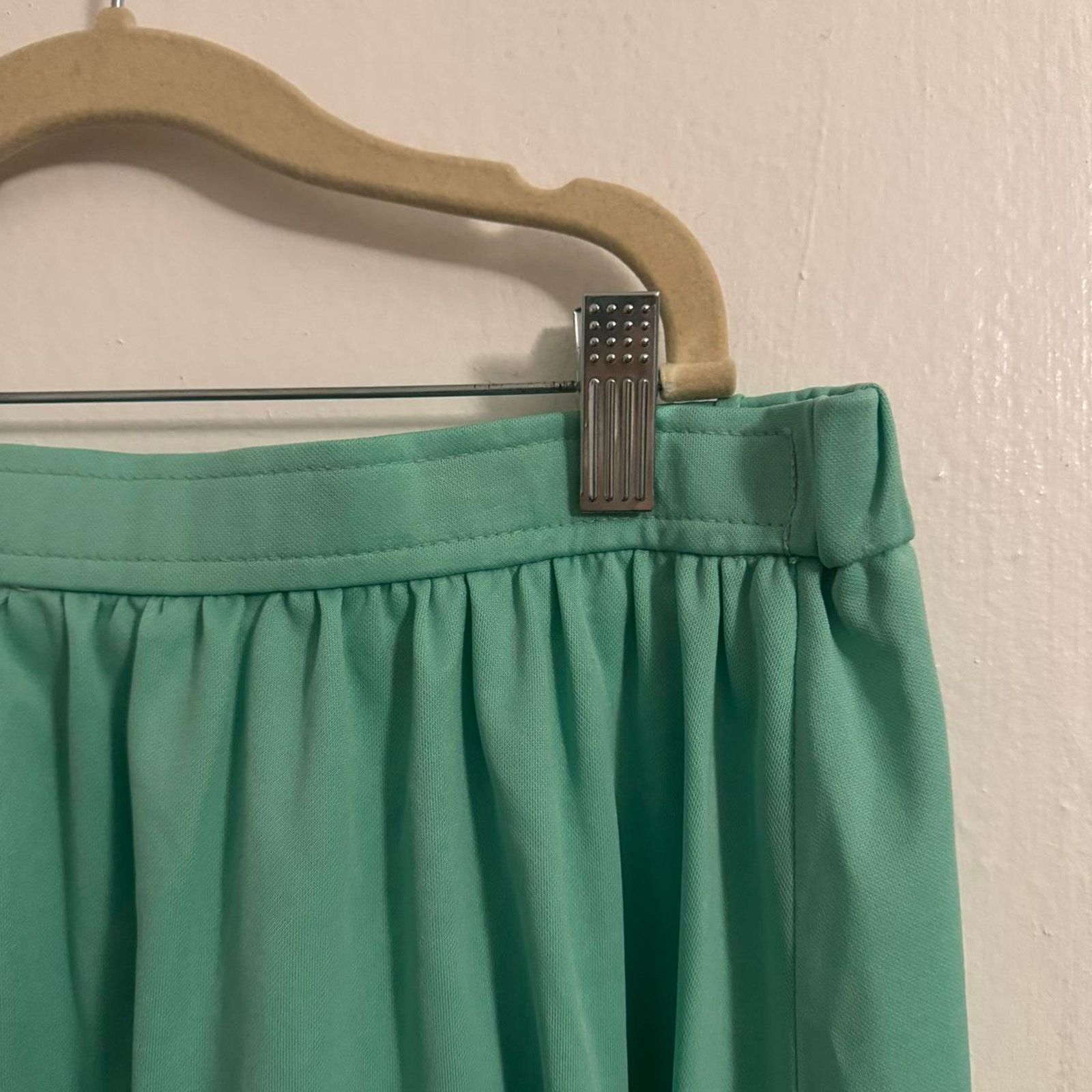 GRAFF Vintage Pastel Seafoam 70s Elevated Basic Aqua Mint Green Size 30" / US 8 / IT 44 - 2 Thumbnail
