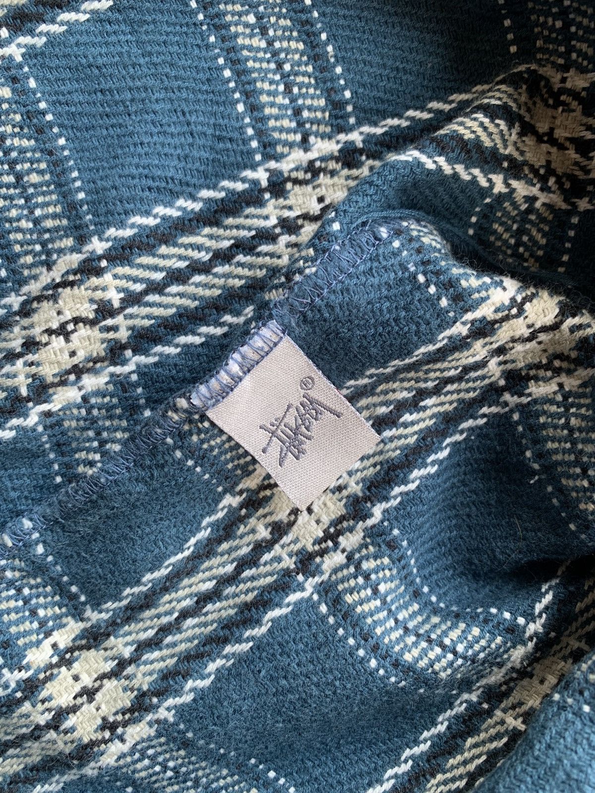 Stussy × Vintage Stussy Flanel Longshirt Size US L / EU 52-54 / 3 - 5 Thumbnail