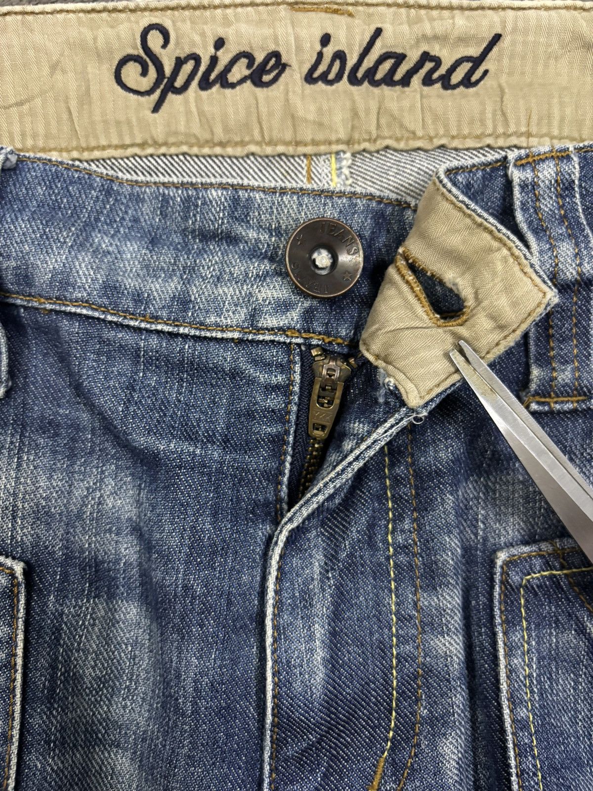 Japanese Brand Vintage Japanese Brand Multi-pockets Bootcut Flare Jeans Size US 32 / EU 48 - 17 Thumbnail