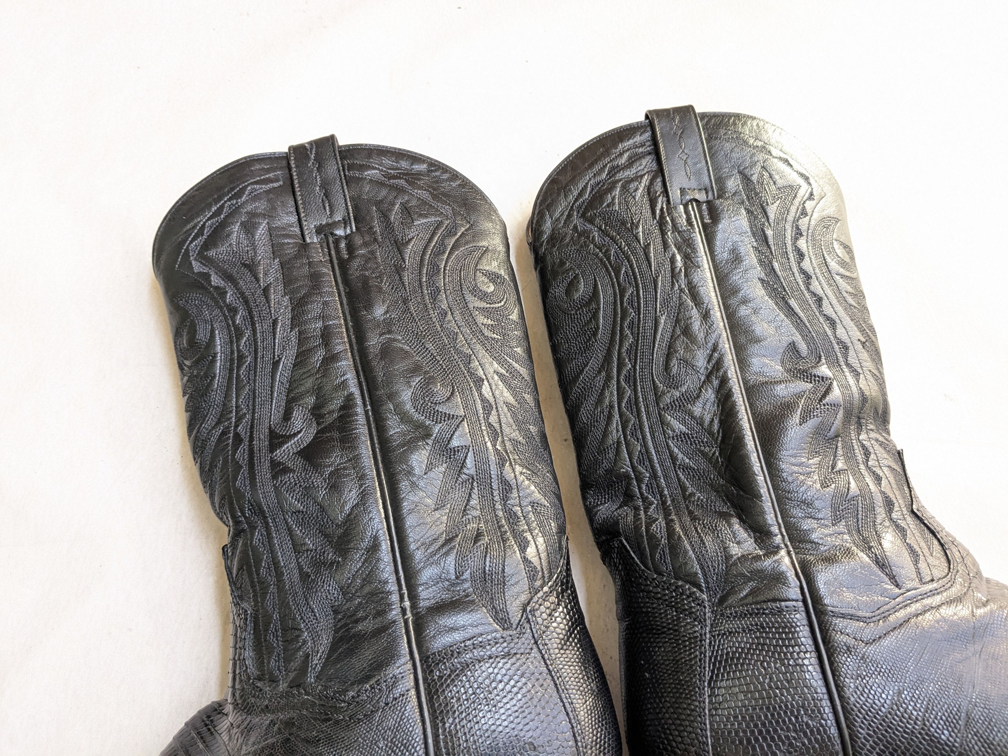 Dan Post Dan Post Cowboy Boots Lizard Black 10.5 D USA Western Size US 10.5 / EU 43-44 - 9 Thumbnail