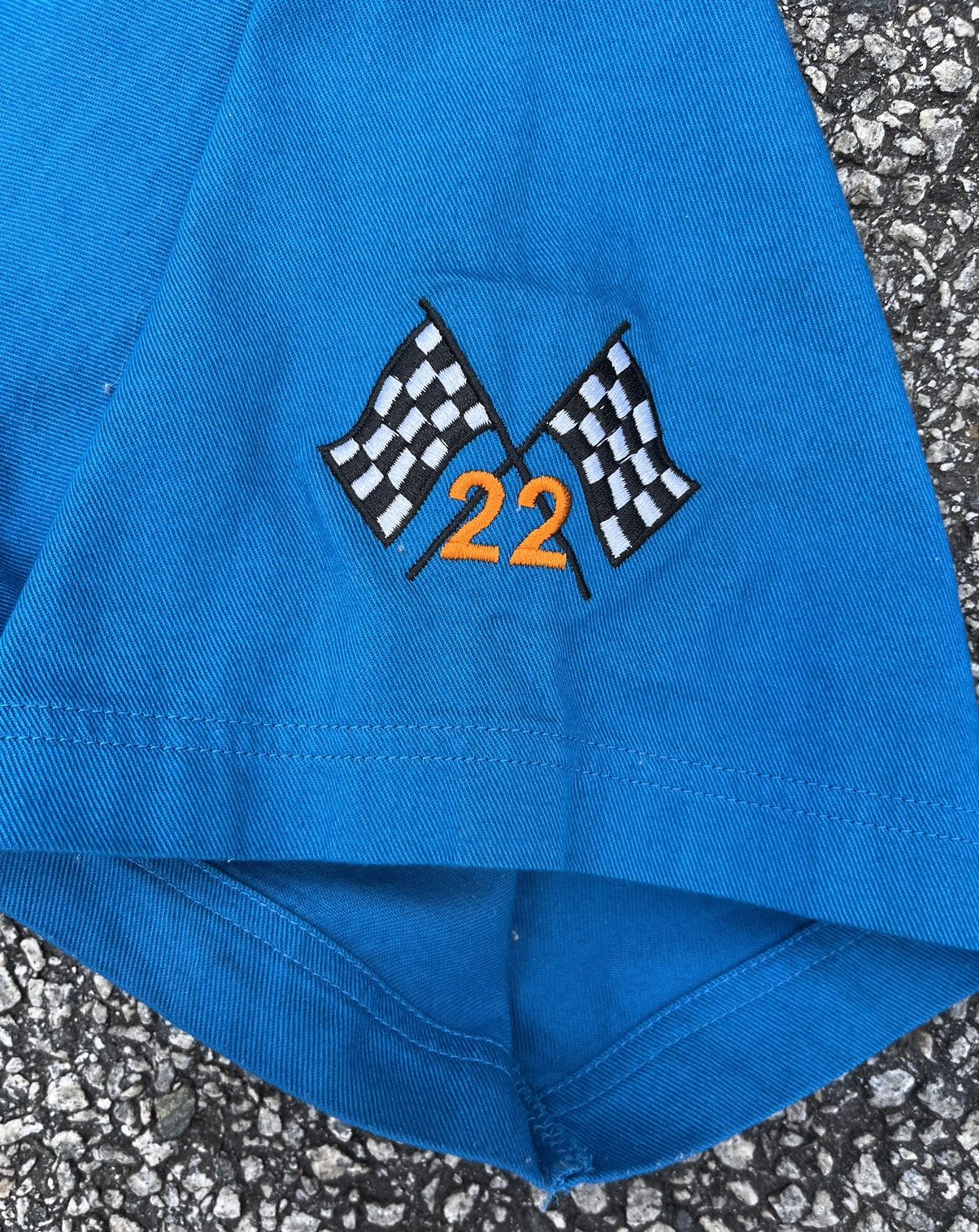 Vintage Vintage Racer Blue Button Up Size US XL / EU 56 / 4 - 4 Thumbnail