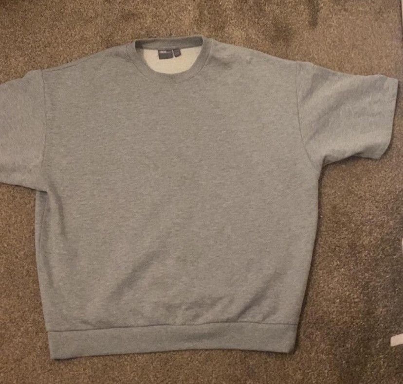 Asos Grey Box-fit crewneck sweatshirt Size US M / EU 48-50 / 2 - 2 Thumbnail