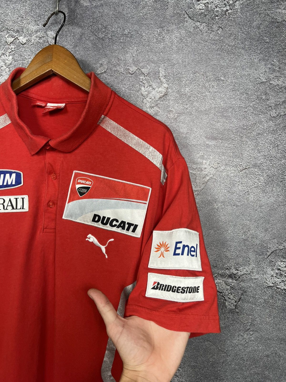 Puma Vintage Puma x Ducati Racing Polo T-shirt Jersey Size XXL Size US XXL / EU 58 / 5 - 7 Thumbnail