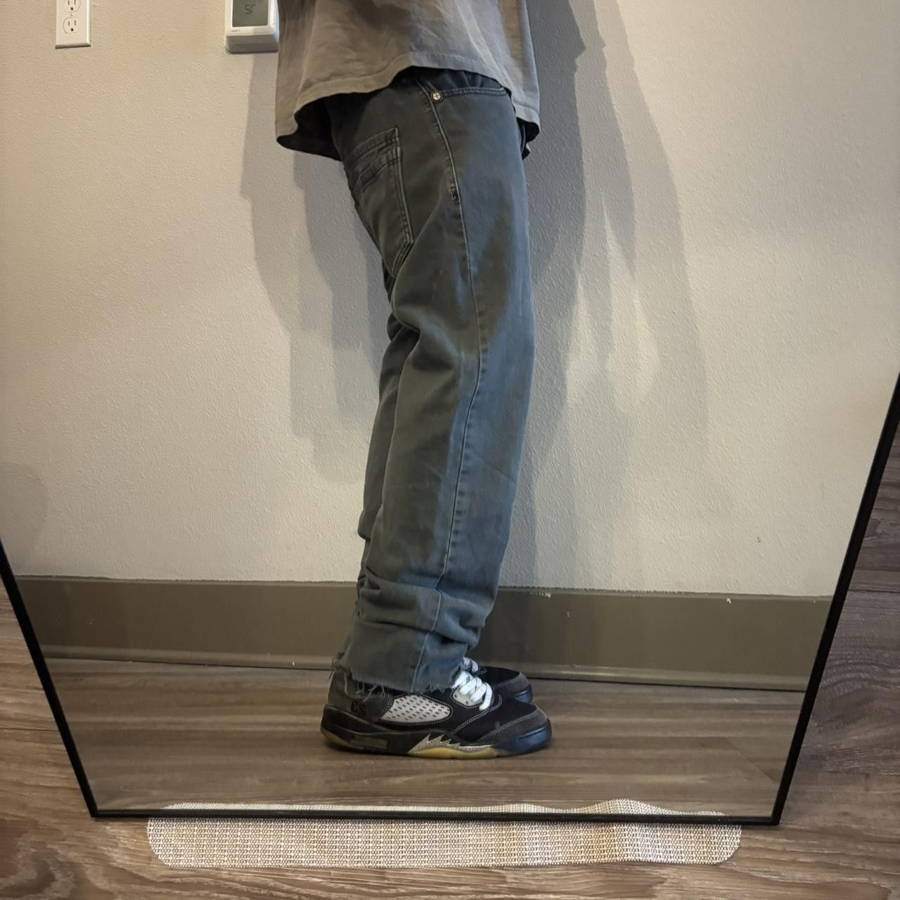 Vintage Crazy Vintage Y2K/2000s Grunge Dark Grey Slim Denim Jeans! 30x29 Size US 30 / EU 46 - 2 Thumbnail