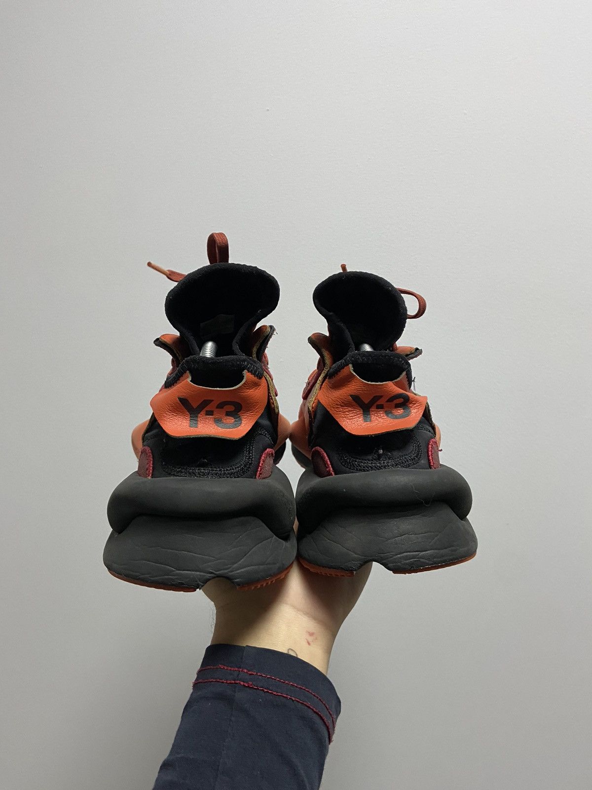Yohji Yamamoto Yohji Yamamoto 🖤🧡 kaiwa Y 3 Vintage Sneakers Logo Size US 11 / EU 44 - 4 Thumbnail
