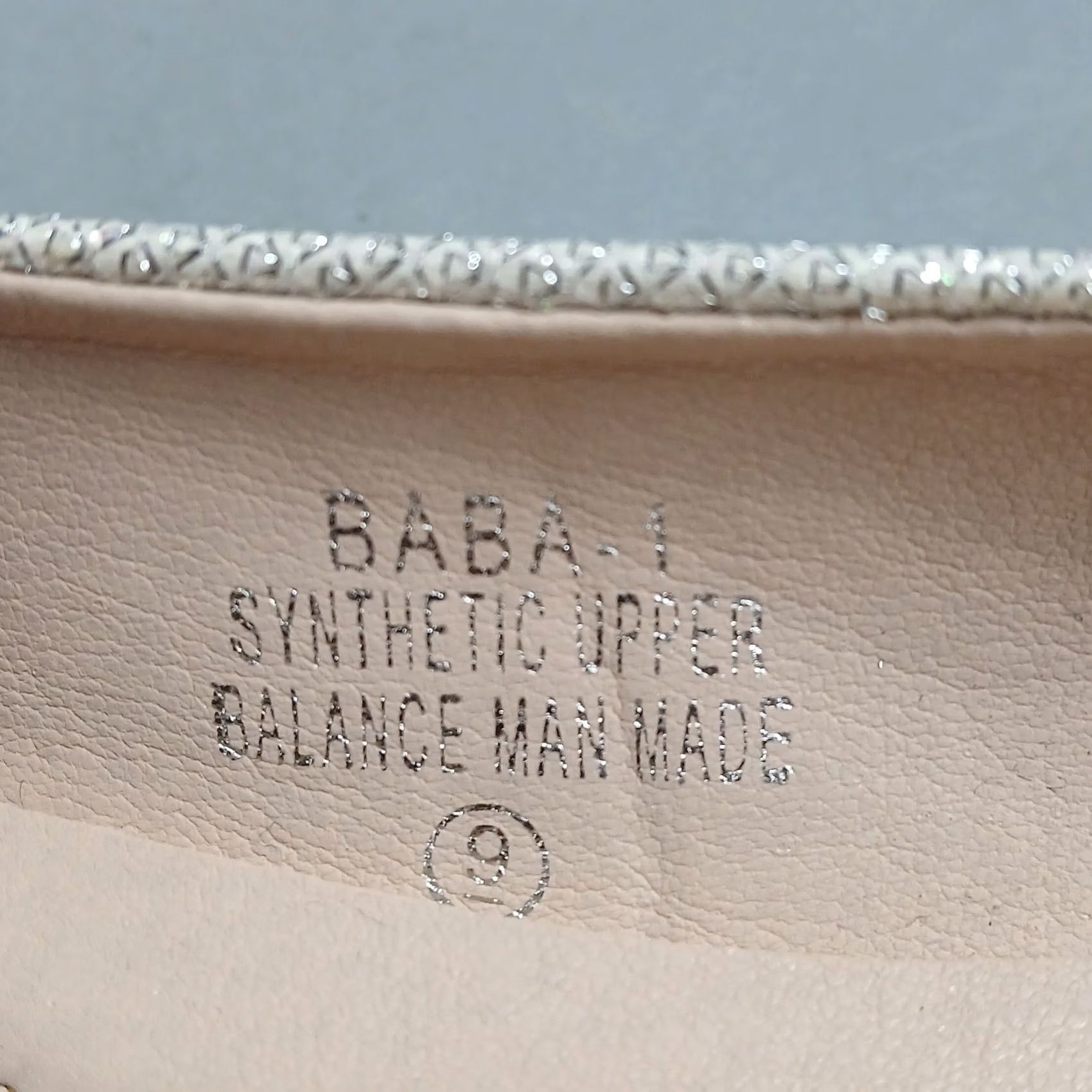 Vintage De Blossom Womens Size 9 White Silver Rhinestone Baba Ballet Flats Sh o e Flat Lace-Up Slip On Casual Party/Cocktail Travel Size US 9 / IT 39 - 4 Thumbnail