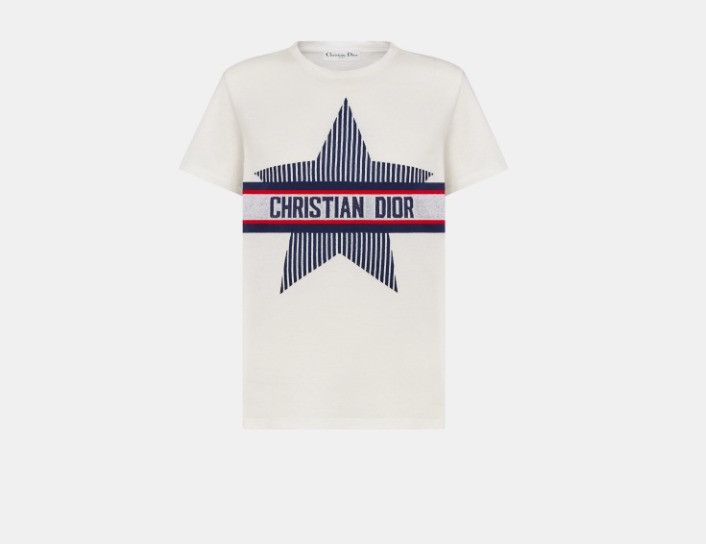 Dior o1w1db10425 143T04A4 T-Shirt in White Size S / US 4 / IT 40 - 1 Thumbnail