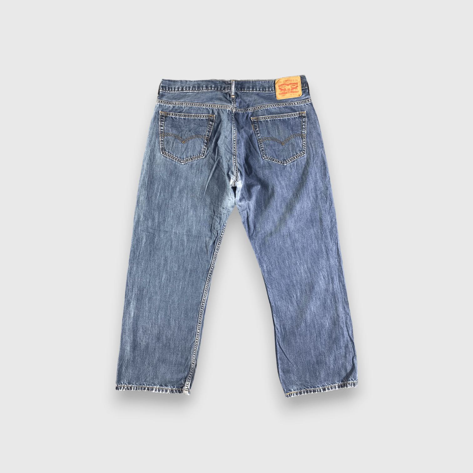 Levi's Vintage Blue Wash Levis 569 Jeans-J4397 Size US 35 - 2 Thumbnail