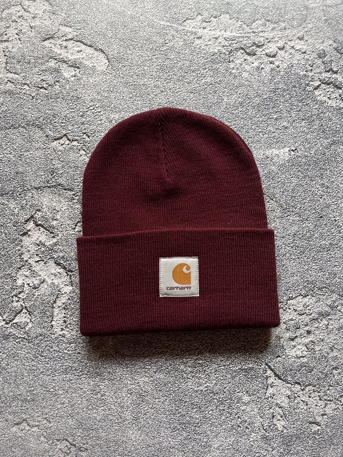 Carhartt Carhartt Beanie Burgundy Hat One Size Size ONE SIZE - 1 Thumbnail
