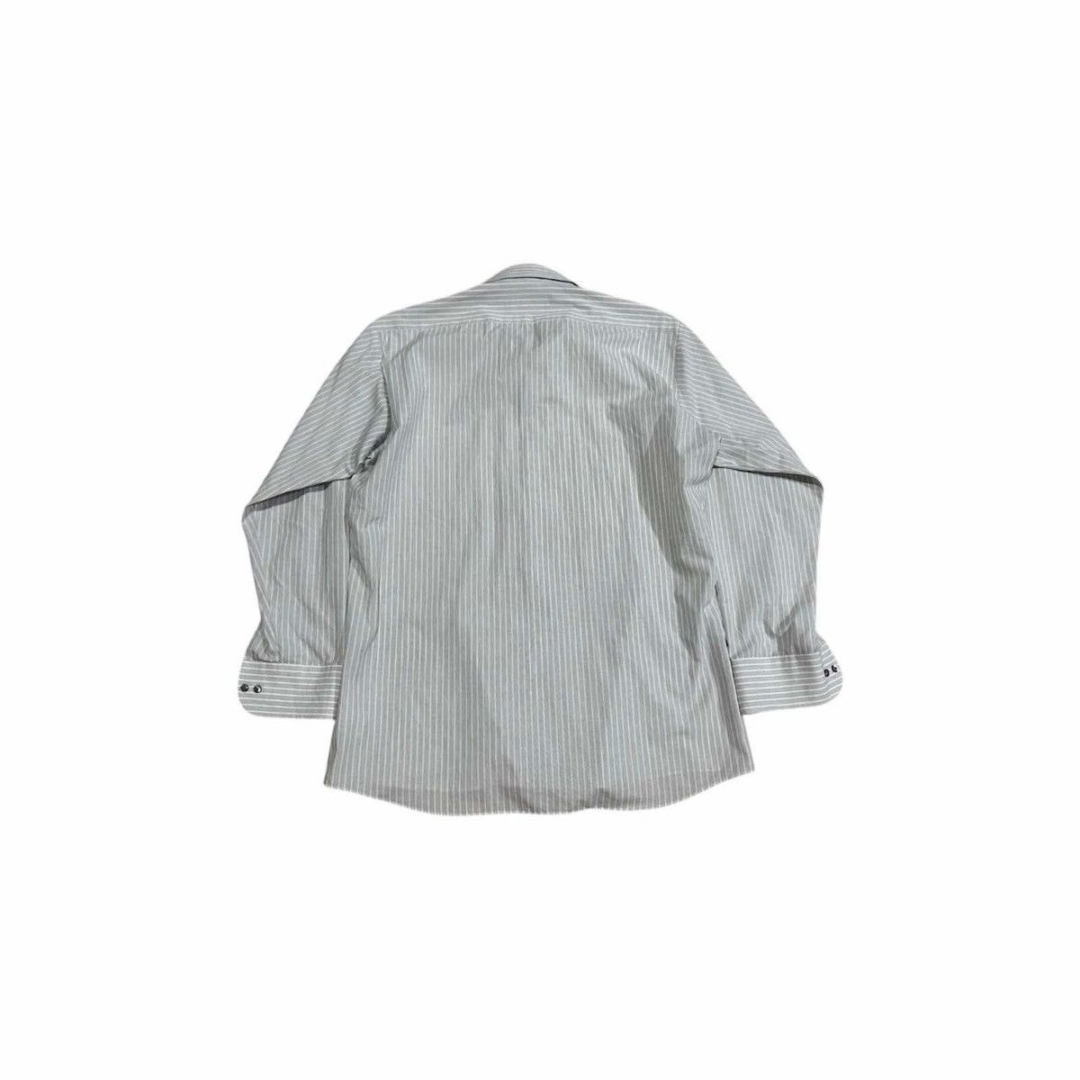 Japanese Brand × Kansai Yamamoto × Yohji Yamamoto 🔥Vintage Kansai Yamamoto Striped Shirt Long Sleeve Size US L / EU 52-54 / 3 - 3 Thumbnail