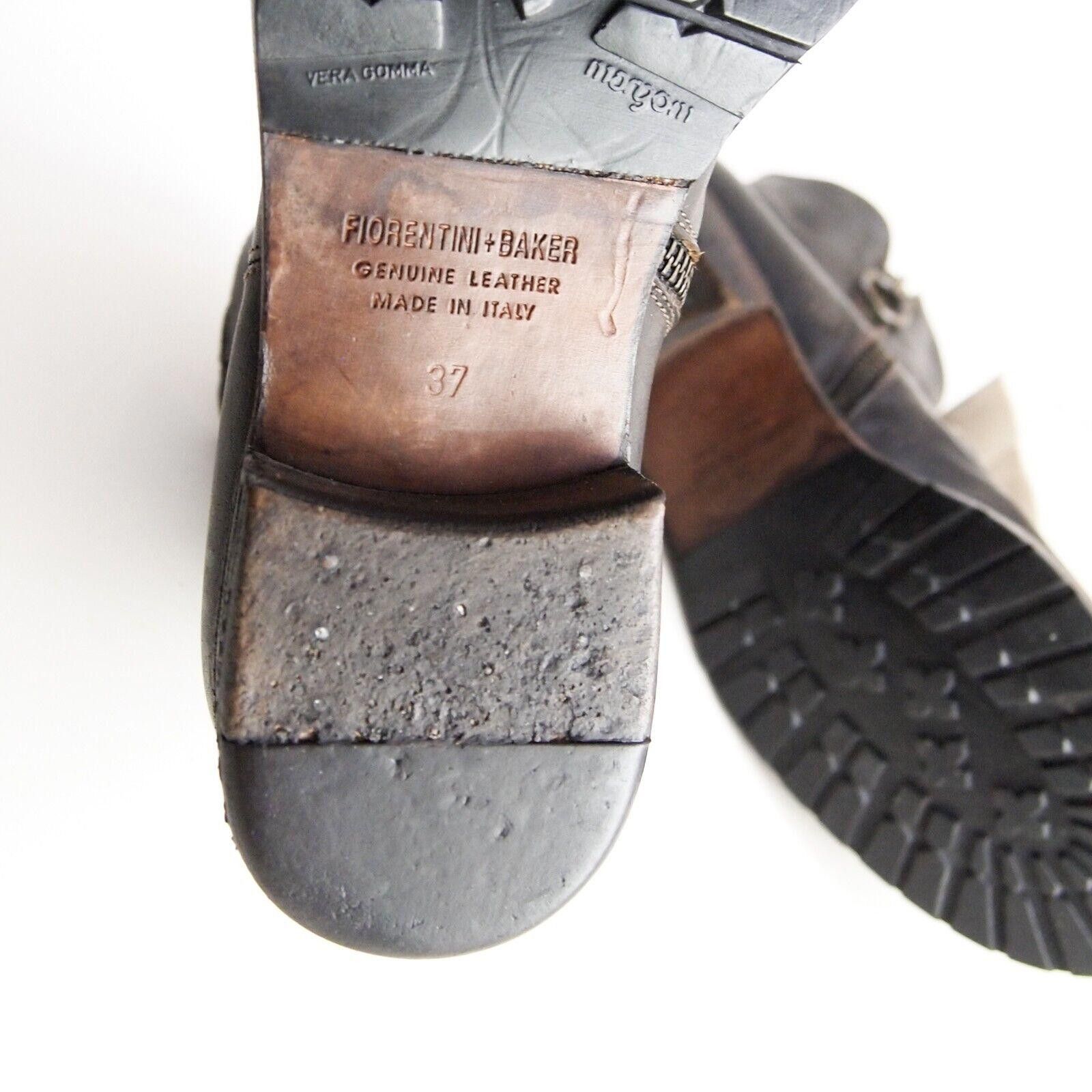 Fiorentini + Baker Fiorentini + Baker Biker Boots Brown Leather Size US 7 EU 37 Size US 7 / IT 37 - 7 Thumbnail