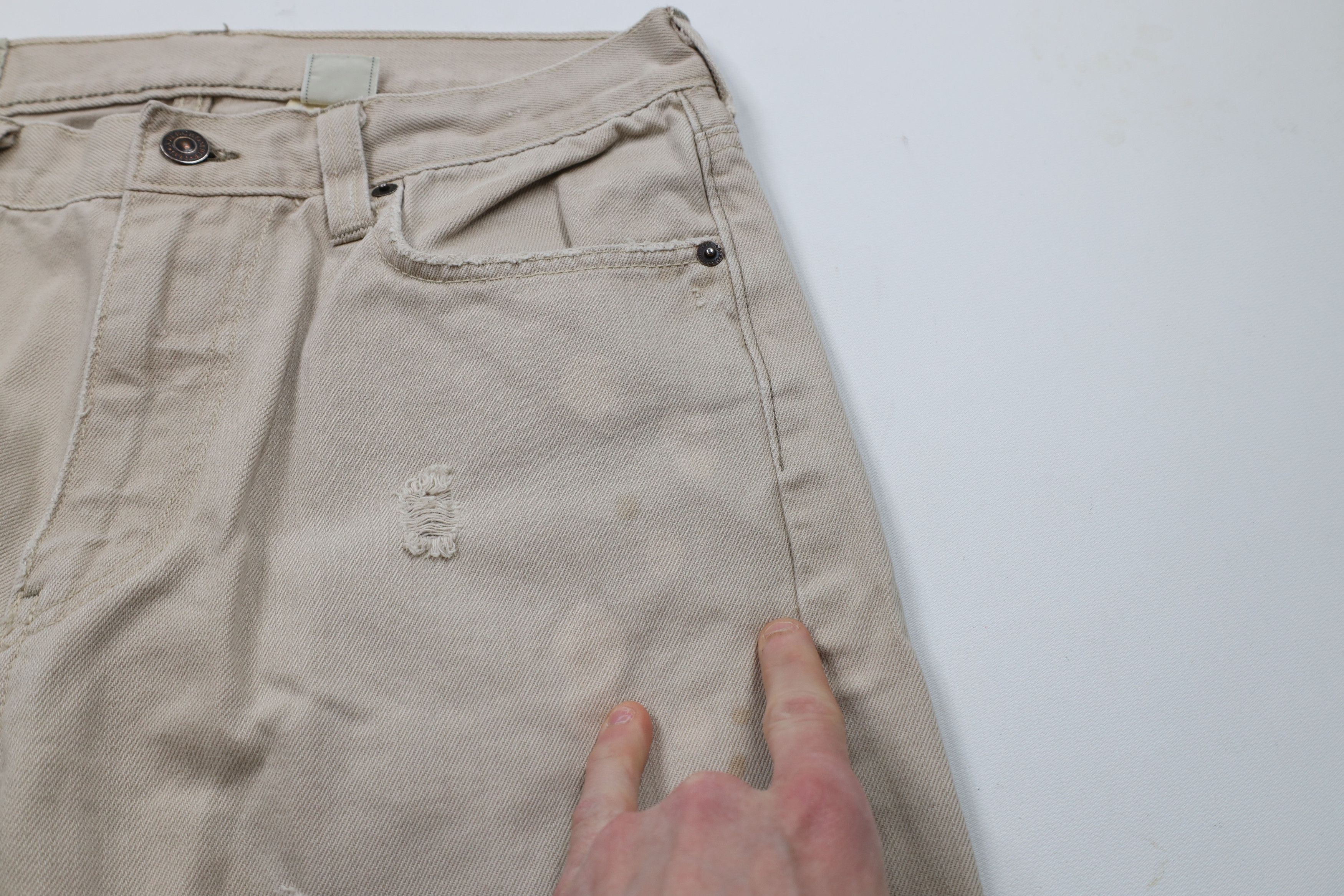 Abercrombie & Fitch × Vintage Vintage 90s Y2K Abercrombie & Fitch Heavy Wide Leg Jeans Size US 30 / EU 46 - 8 Thumbnail