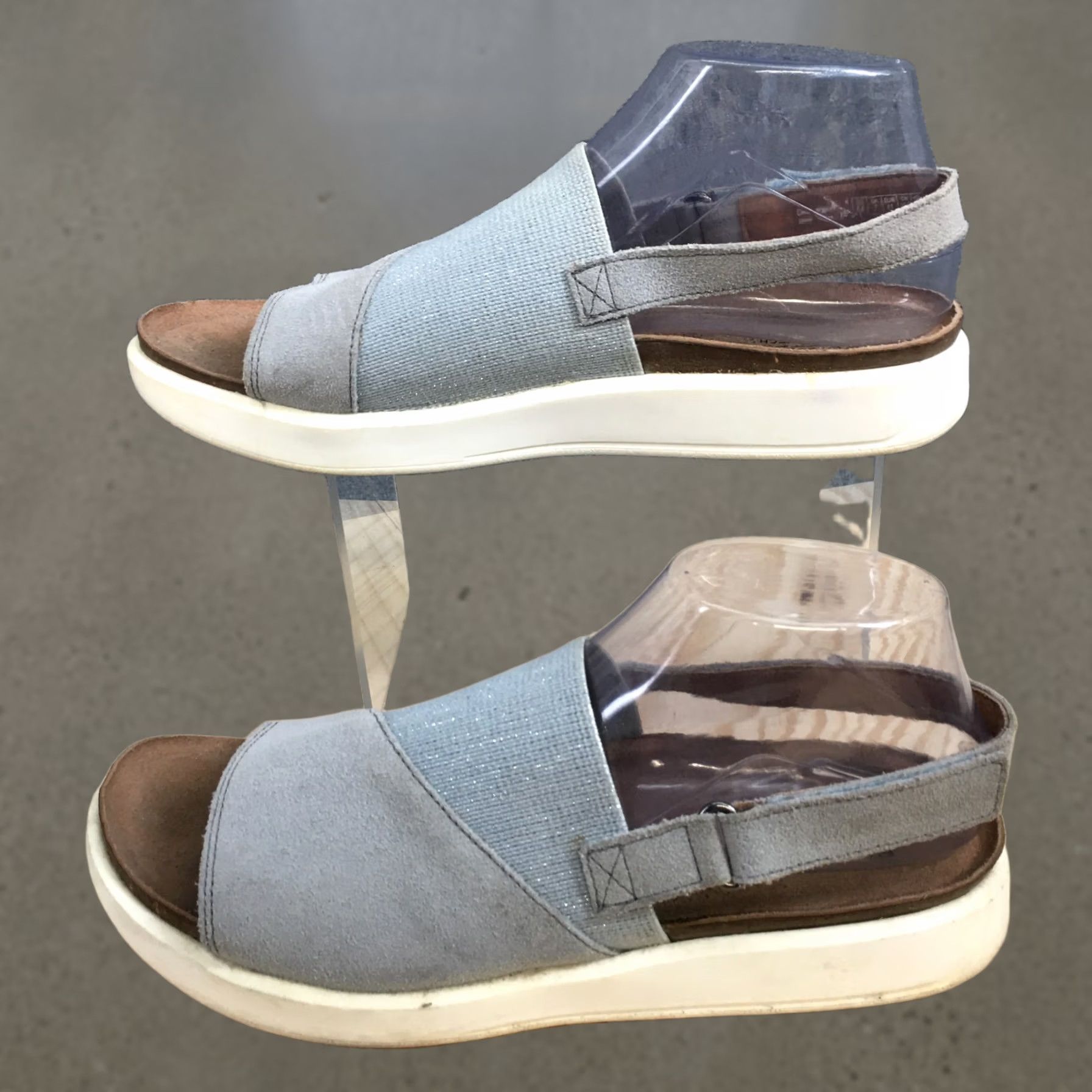 Rockport Rockport Sandals Womens 9.5 M Kyra Slingback Blue Leather Open Toe casual CI4824 Size US 10 / IT 40 - 1 Thumbnail
