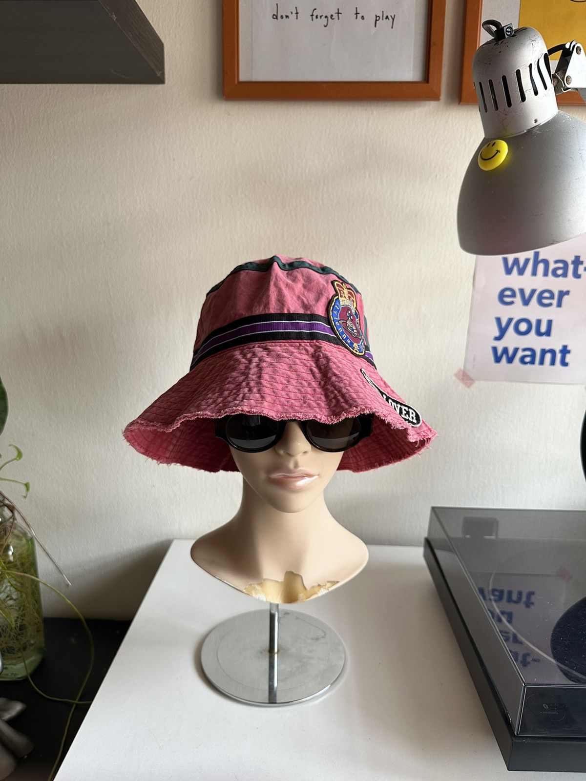 Vivienne Westwood 1990s Vivienne Westwood Patch Logo Bucket Hat Size ONE SIZE - 1 Thumbnail