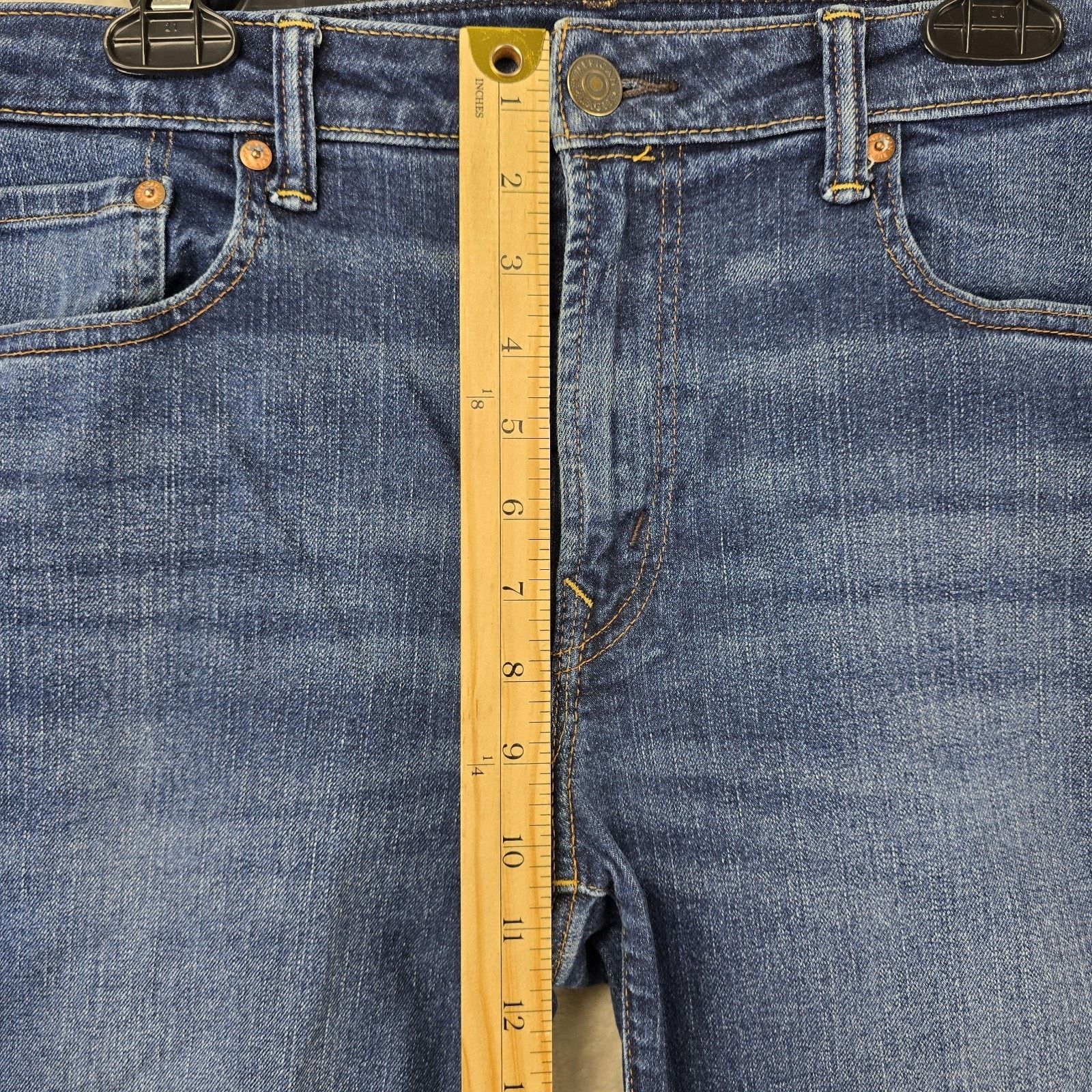 American Eagle Outfitters American Eagle Original Straight Jeans 33x30 (Fits 35x28) Size US 33 - 12 Thumbnail
