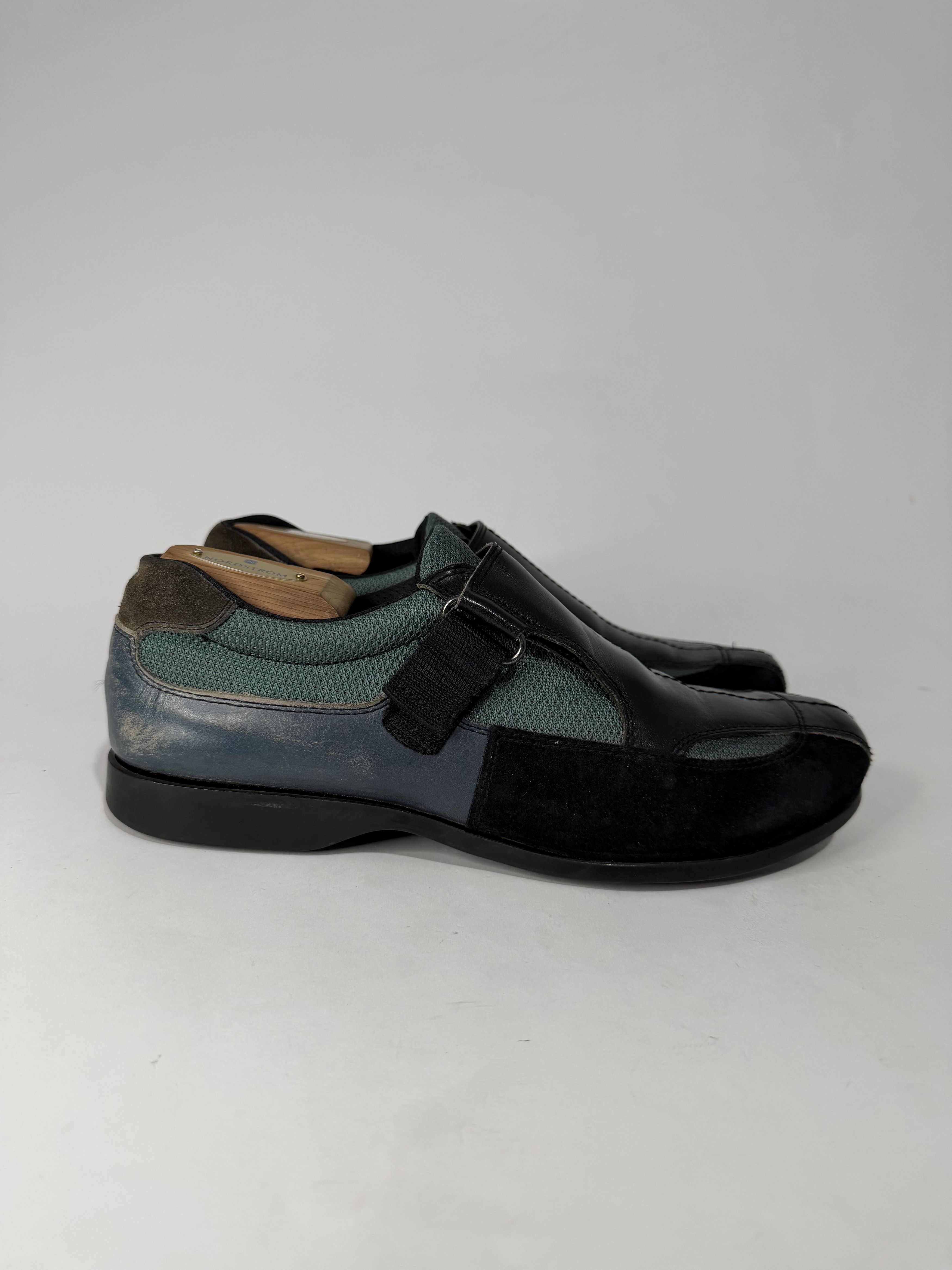Prada Vintage Prada Sport Black & Green Leather Mesh Sneakers Size US 9 / EU 42 - 3 Thumbnail