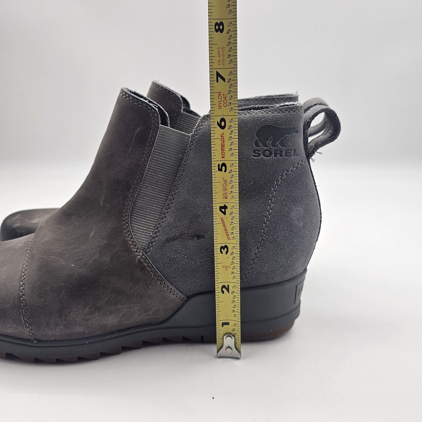 SOREL Sorel Evie Pull-On Waterproof Suede Leather Wedge Ankle Boot Size US 9 / IT 39 - 16 Thumbnail