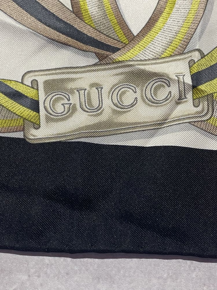 Gucci Vintage Gucci Silk Scarf Kerchief Size ONE SIZE - 2 Thumbnail