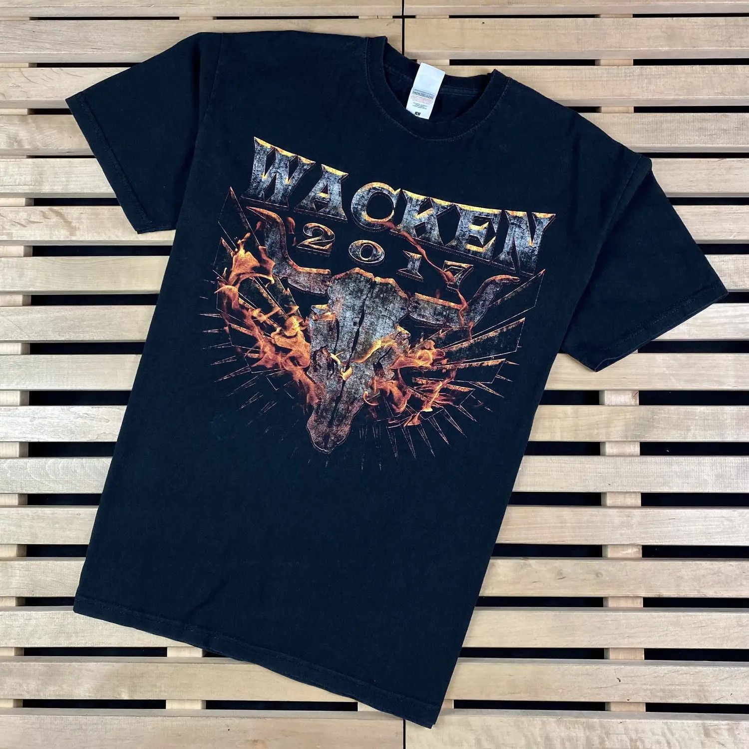 Band Tees Mens Vintage T Shirt Wacken Size L Size US L / EU 52-54 / 3 - 1 Thumbnail