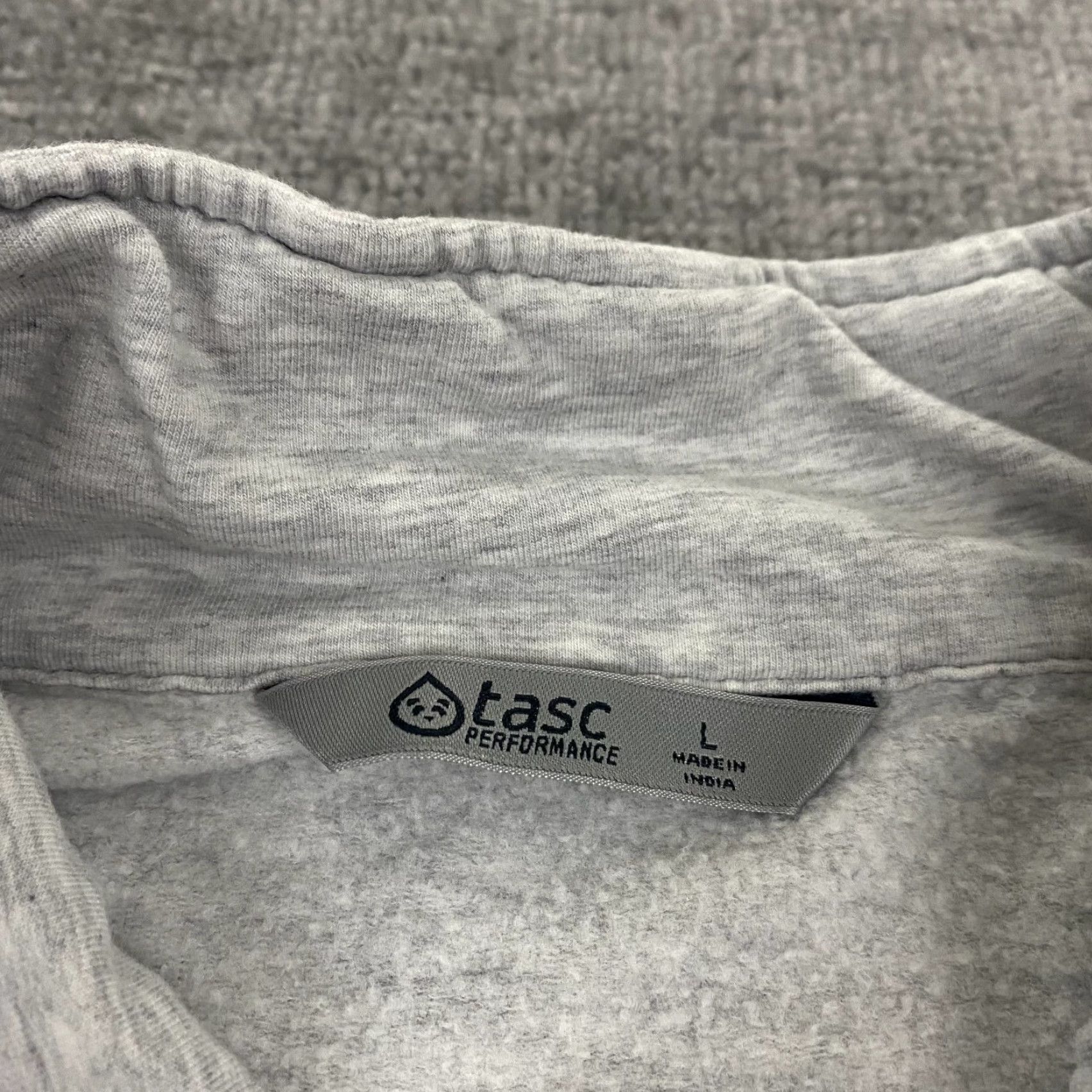 Vintage tasc Performance Sweater Mens Large Heather Gray 1/2 Zip Bamboo Pocket Size US L / EU 52-54 / 3 - 4 Thumbnail