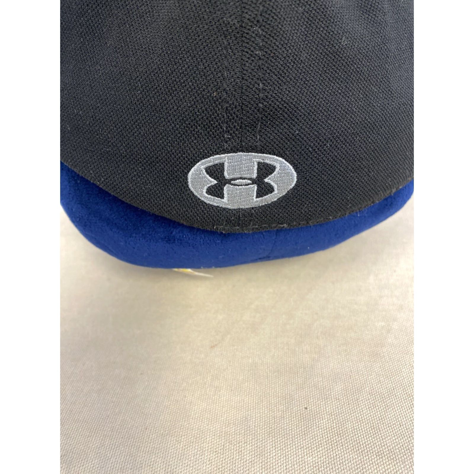 Under Armour Under Armour Black Fitted Baseball Cap Sz L Heat Gear Hat 551 Unisex Adults Polyester Solid Baseball Cap /551 Size ONE SIZE - 4 Thumbnail