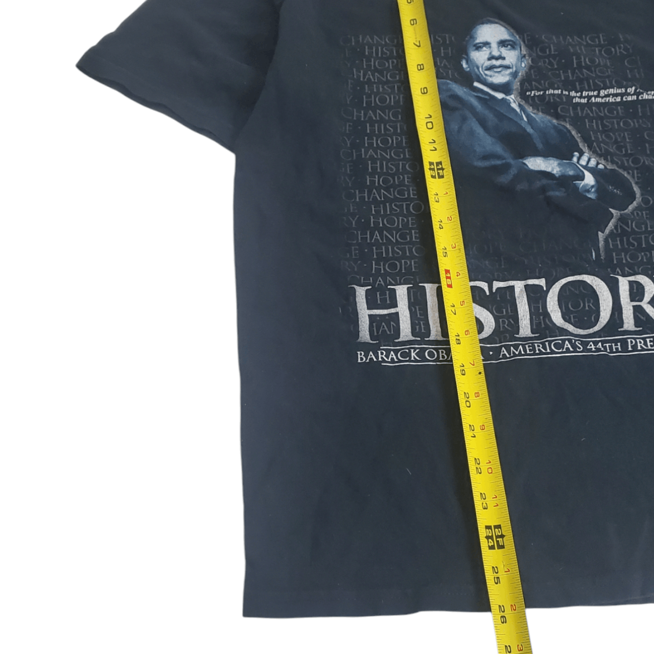 Vintage 2008 Barrack Obama History T-Shirt Size US M / EU 48-50 / 2 - 6 Thumbnail