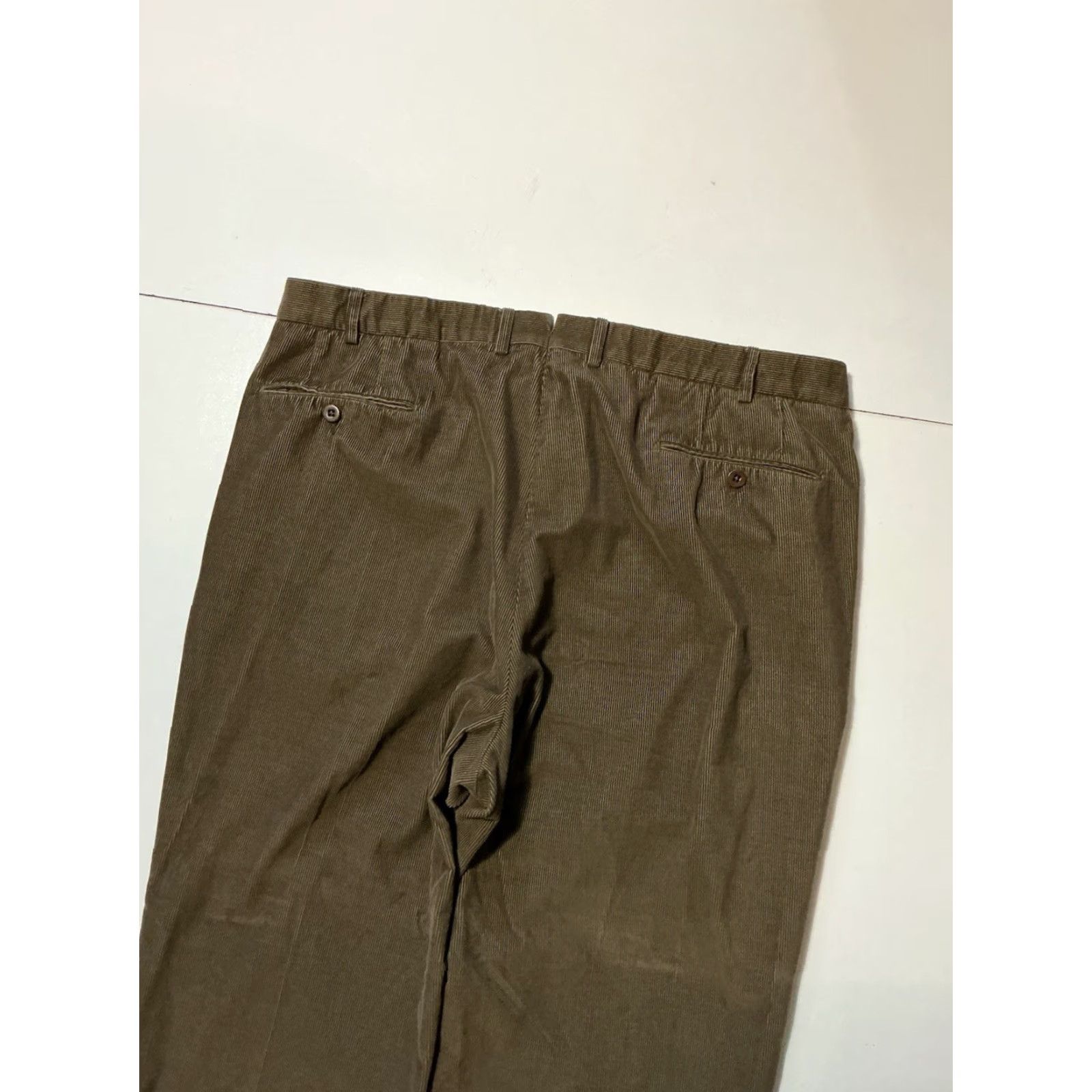 Ermenegildo Zegna Ermenegildo Zegna Brown Corduroy Classic Flat Front Mens Trouser Pants Sz. 40 Size US 40 / EU 56 - 7 Thumbnail