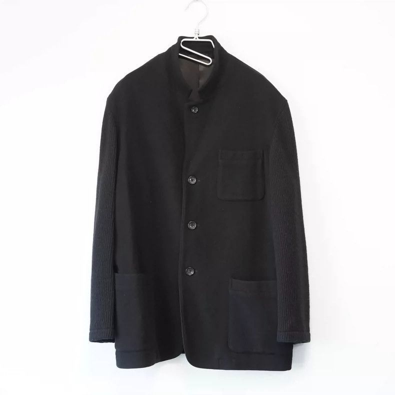 Yohji Yamamoto Yohji Yamamoto Yohji Yamamoto Knit Blended Jacket-2506 Size US XL / EU 56 / 4 - 1 Thumbnail