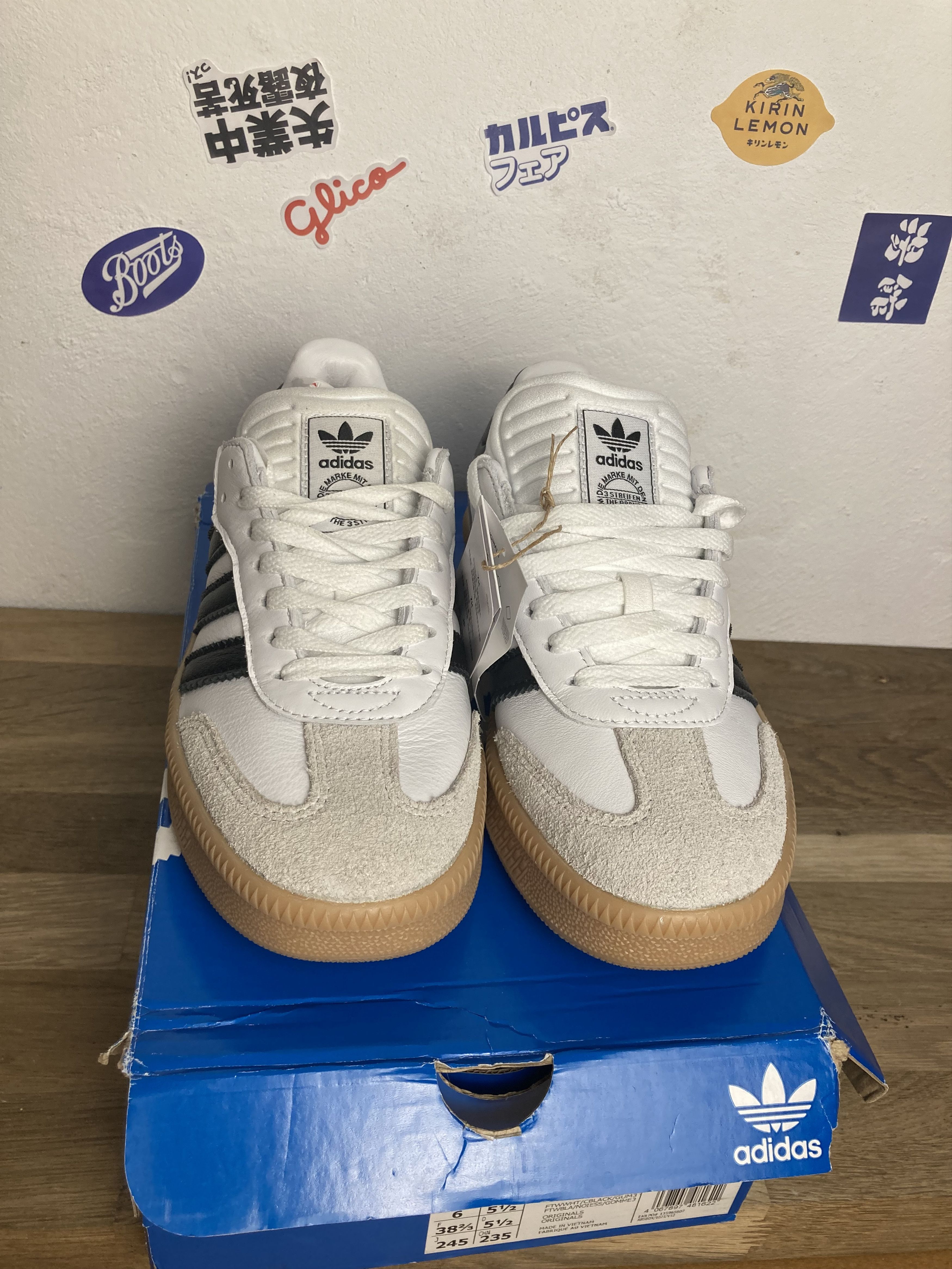 Adidas Womens Adidas sambae xlg US 6 Leather Like New EU 38.5 Size US 6 / IT 36 - 5 Thumbnail