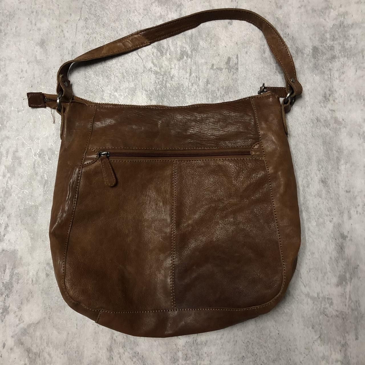 Other Brown leather shoulder bag with zipper closure Size ONE SIZE - 1 Thumbnail