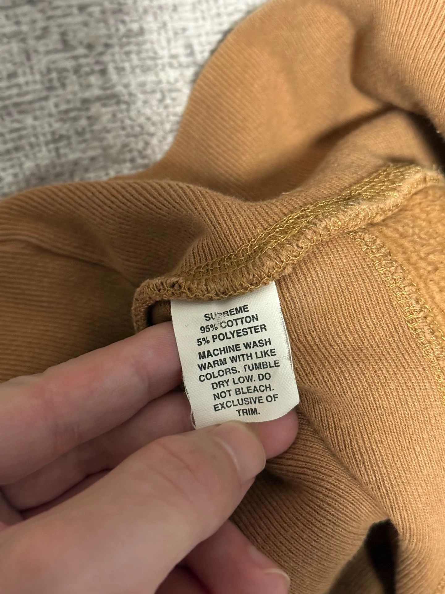 Supreme Supreme 2005 Box Logo Crew Khaki/Chocolate Mint M Size US M / EU 48-50 / 2 - 7 Thumbnail